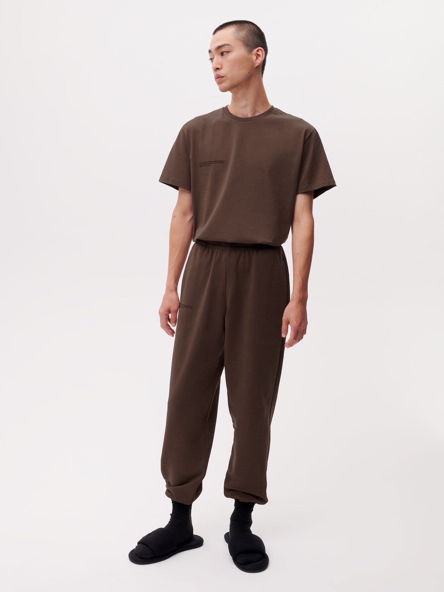 Organic Cotton Track Pant Chesnut Brown Male