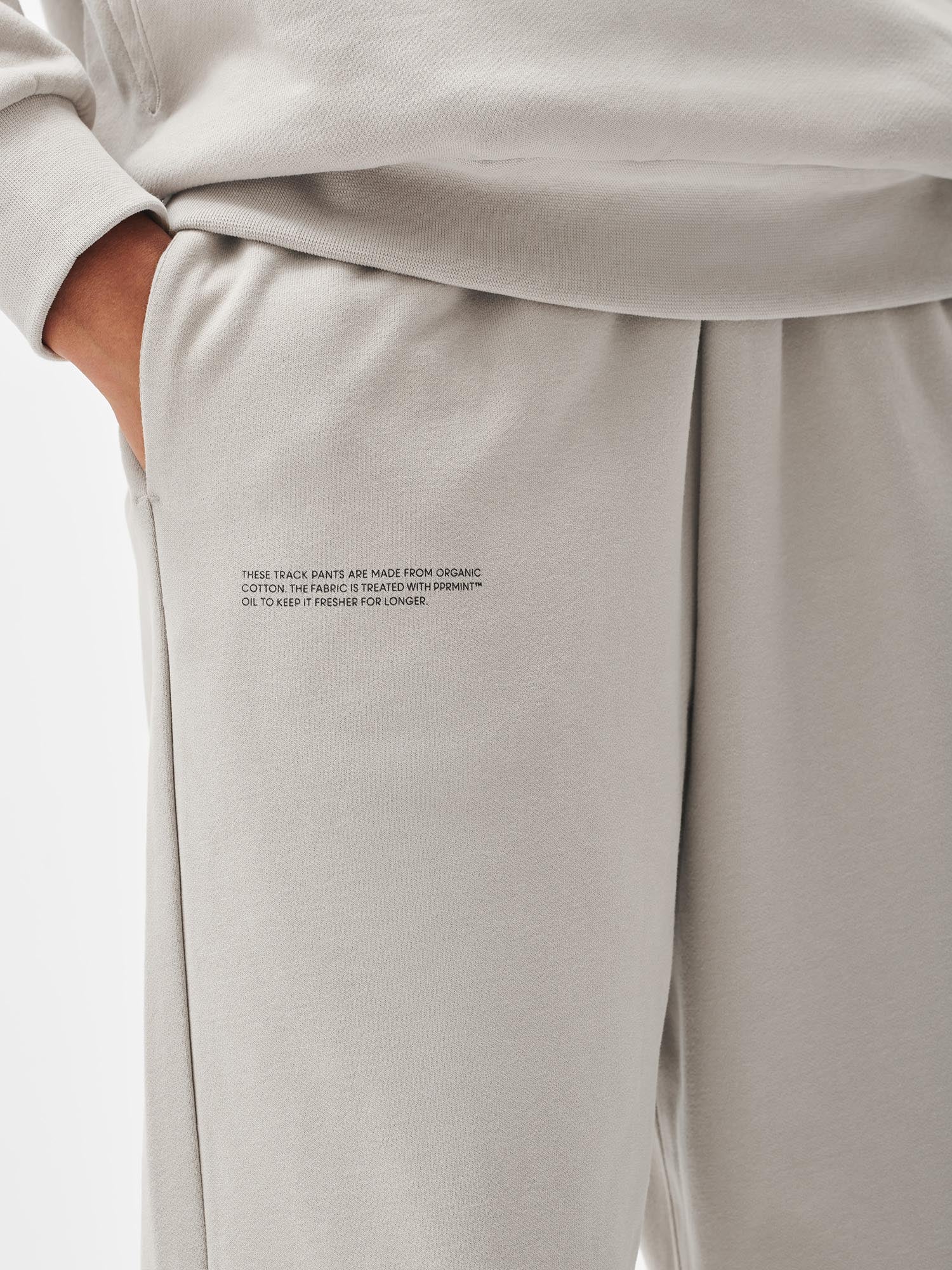 PANGAIA Organic orders Cotton 365 Signature Track Pants in Stone Sz M