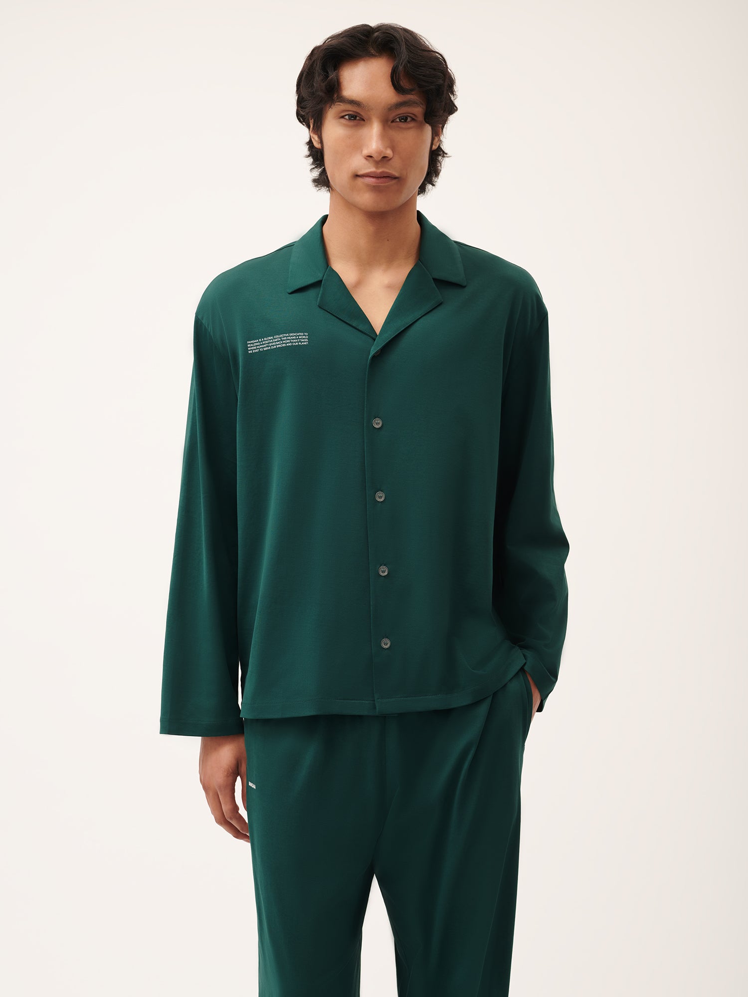 365_Lightweight_Pyjama_Shirt_Foliage_Green_Male-1