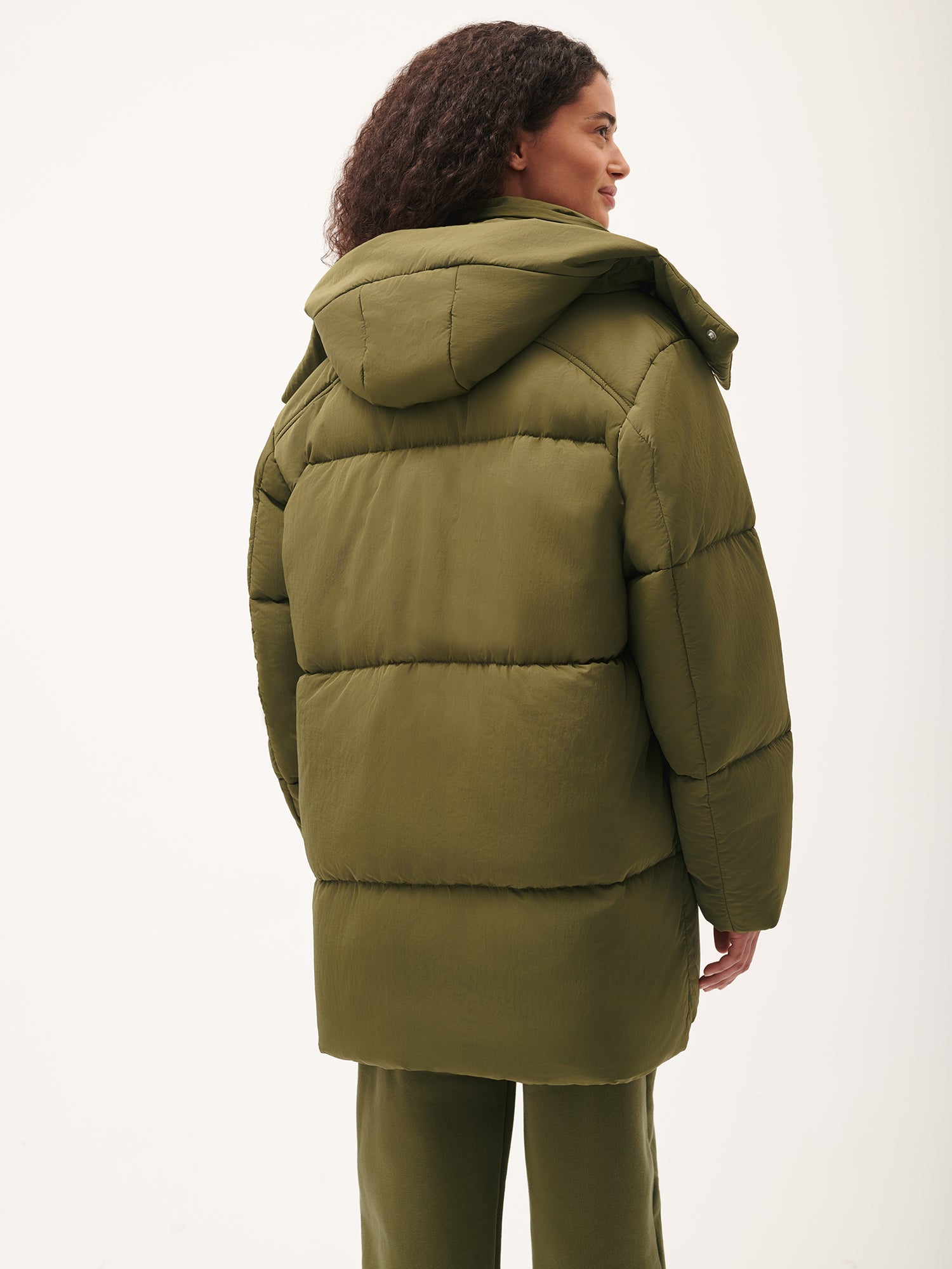 DNA_Flower_Warmth_Long_Puffer_Highland_Green_female