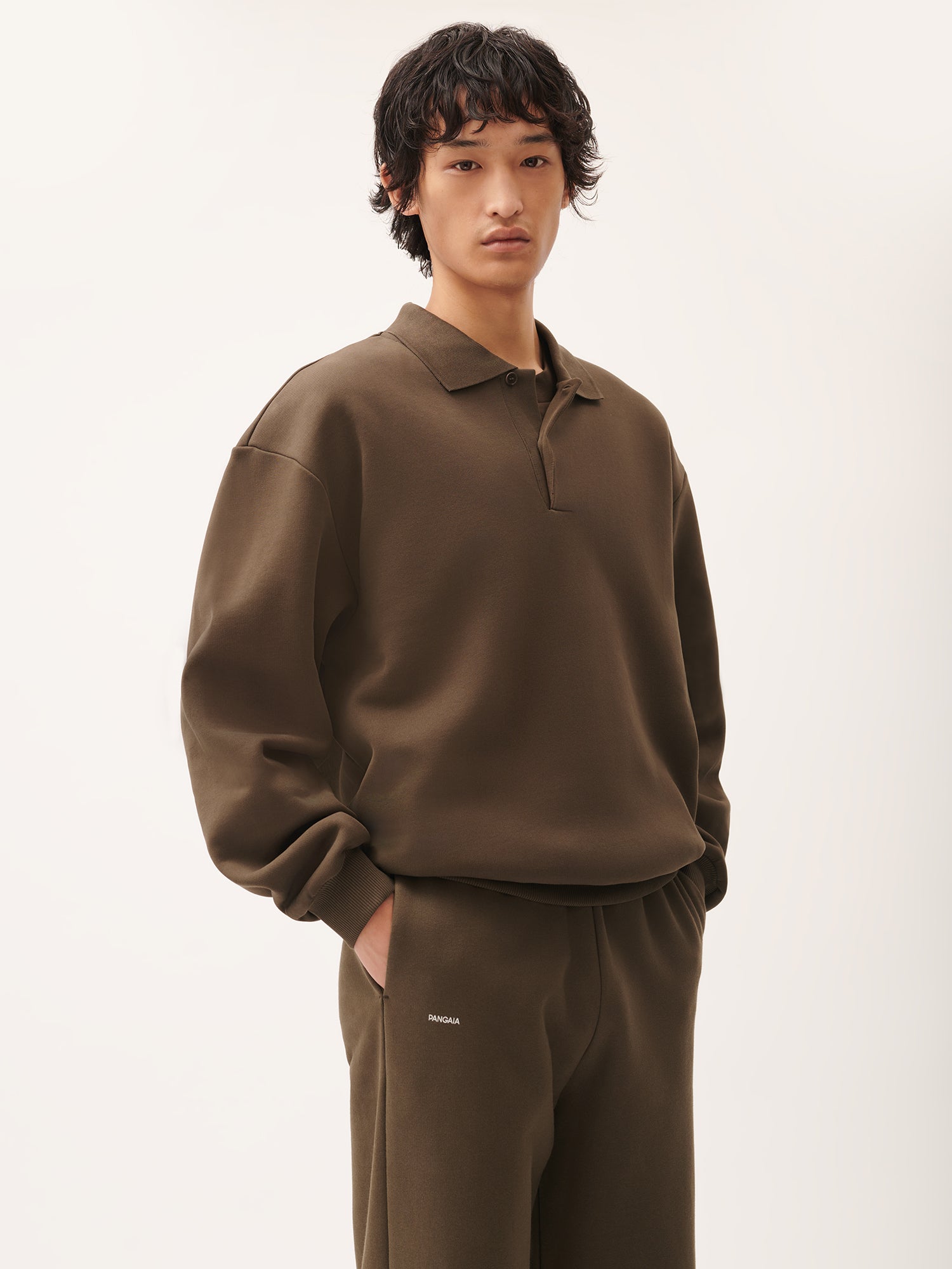 DNA_Polo_Neck_Sweatshirt_Cacoa_Brown_Male