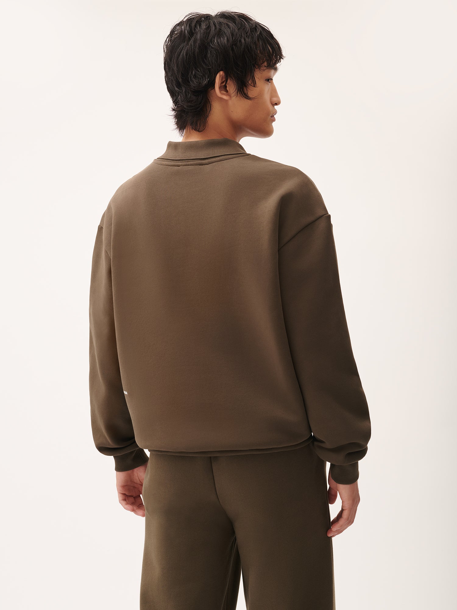 DNA_Polo_Neck_Sweatshirt_Cacoa_Brown_Male