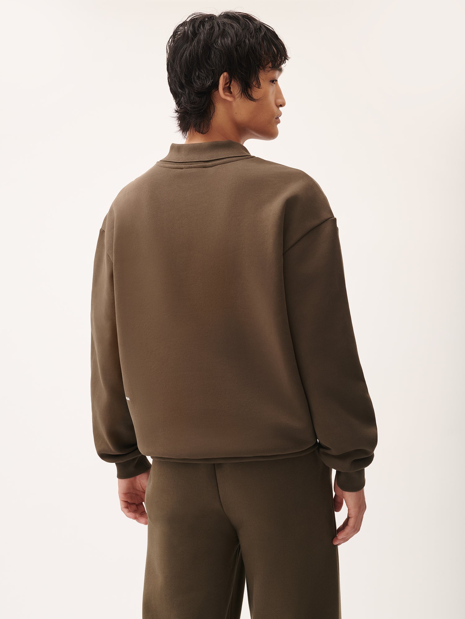 DNA_Polo_Neck_Sweatshirt_Cacoa_Brown_Male