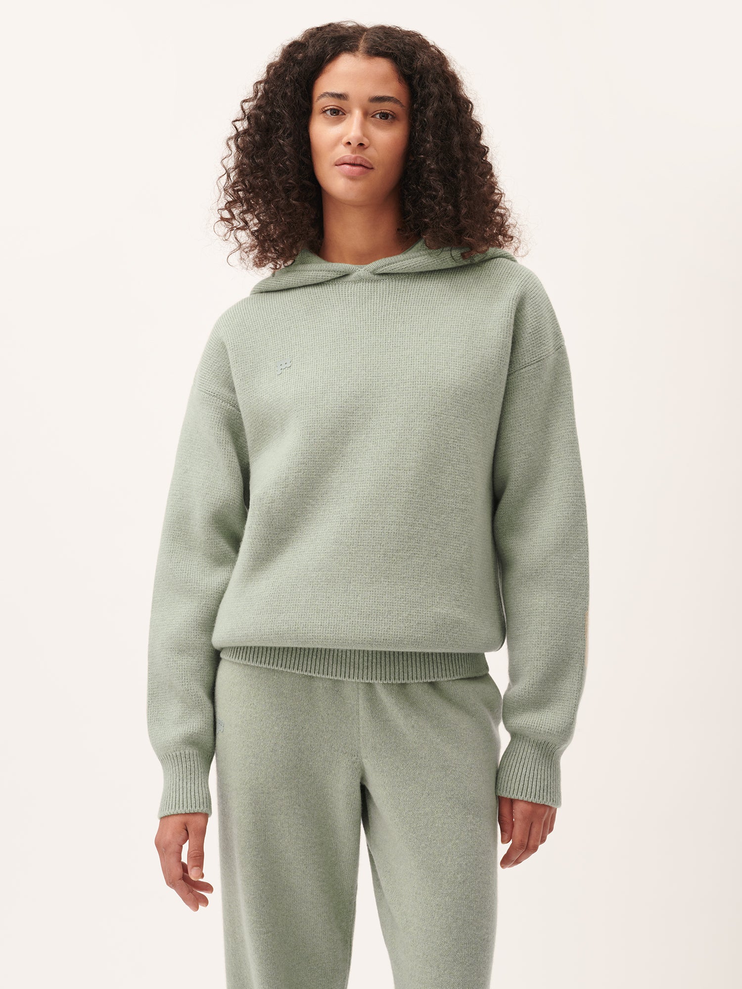 DNA_Recycled_Cashmere_Hoodie_Moss_Green_female