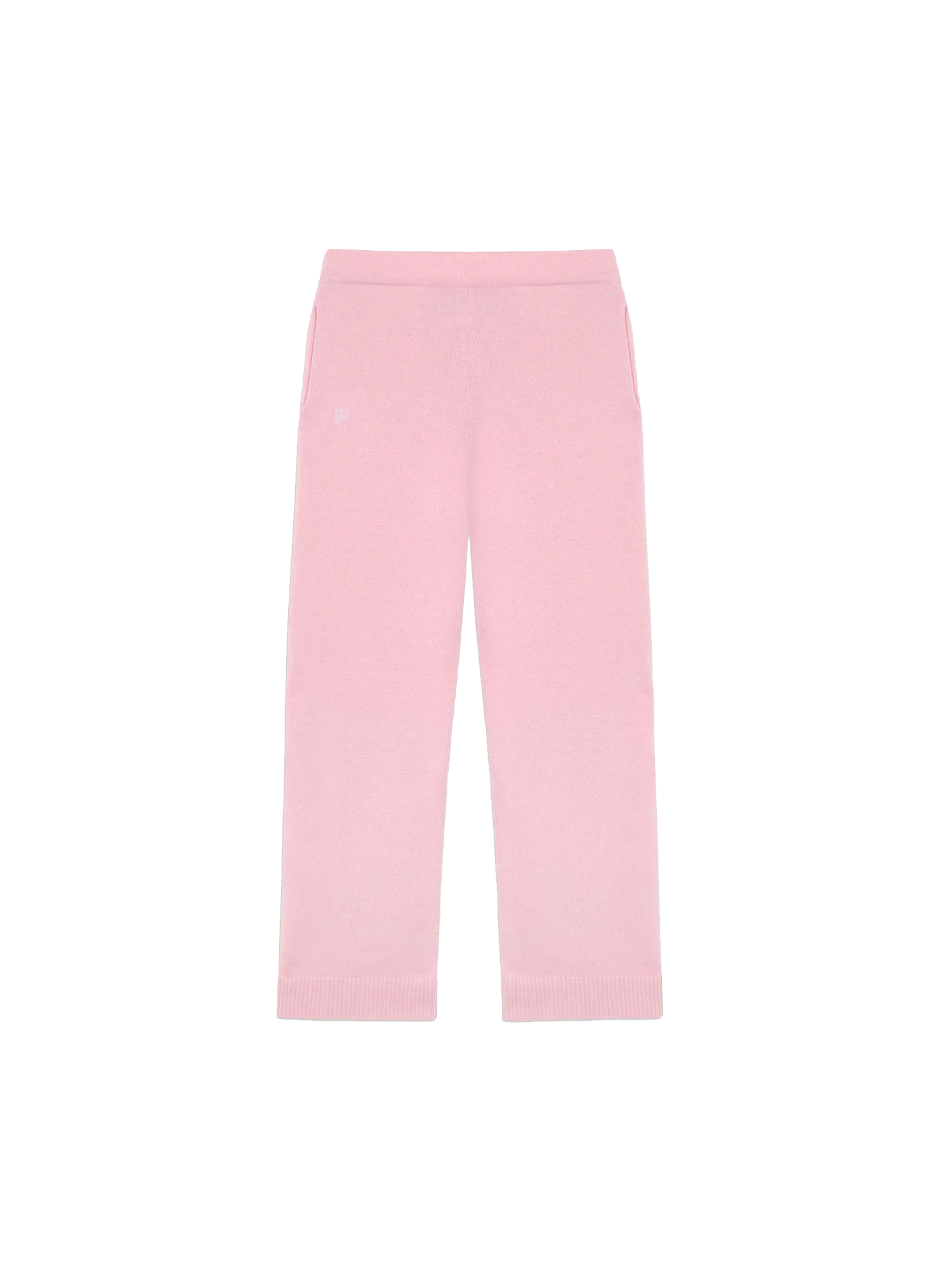 Recycled Cashmere Loose Track Pants—sakura pink-packshot-3