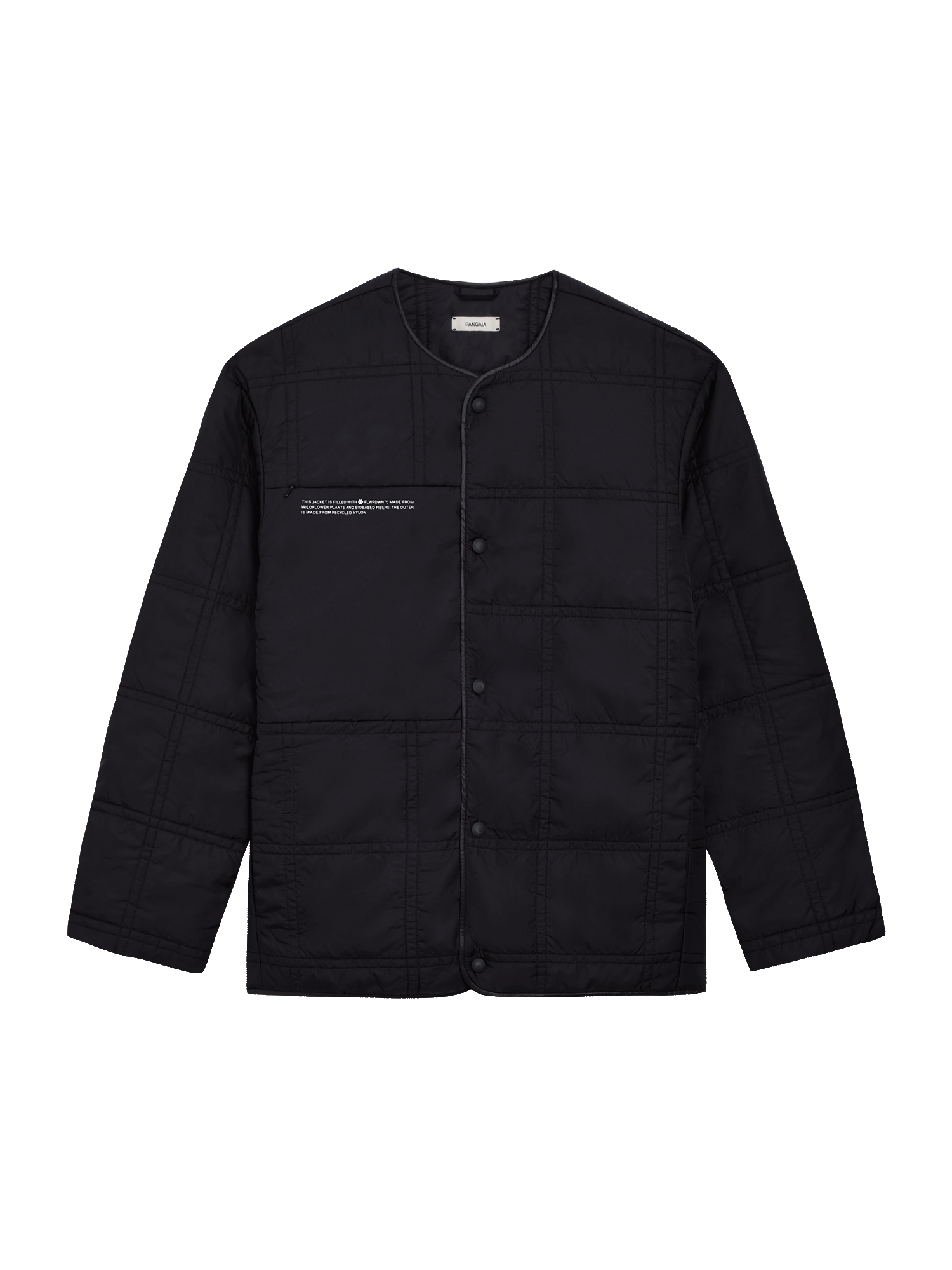 Recycled-Nylon-NW-Flwrdwn-Quilted-Collarless-Jacket-Black-packshot-3