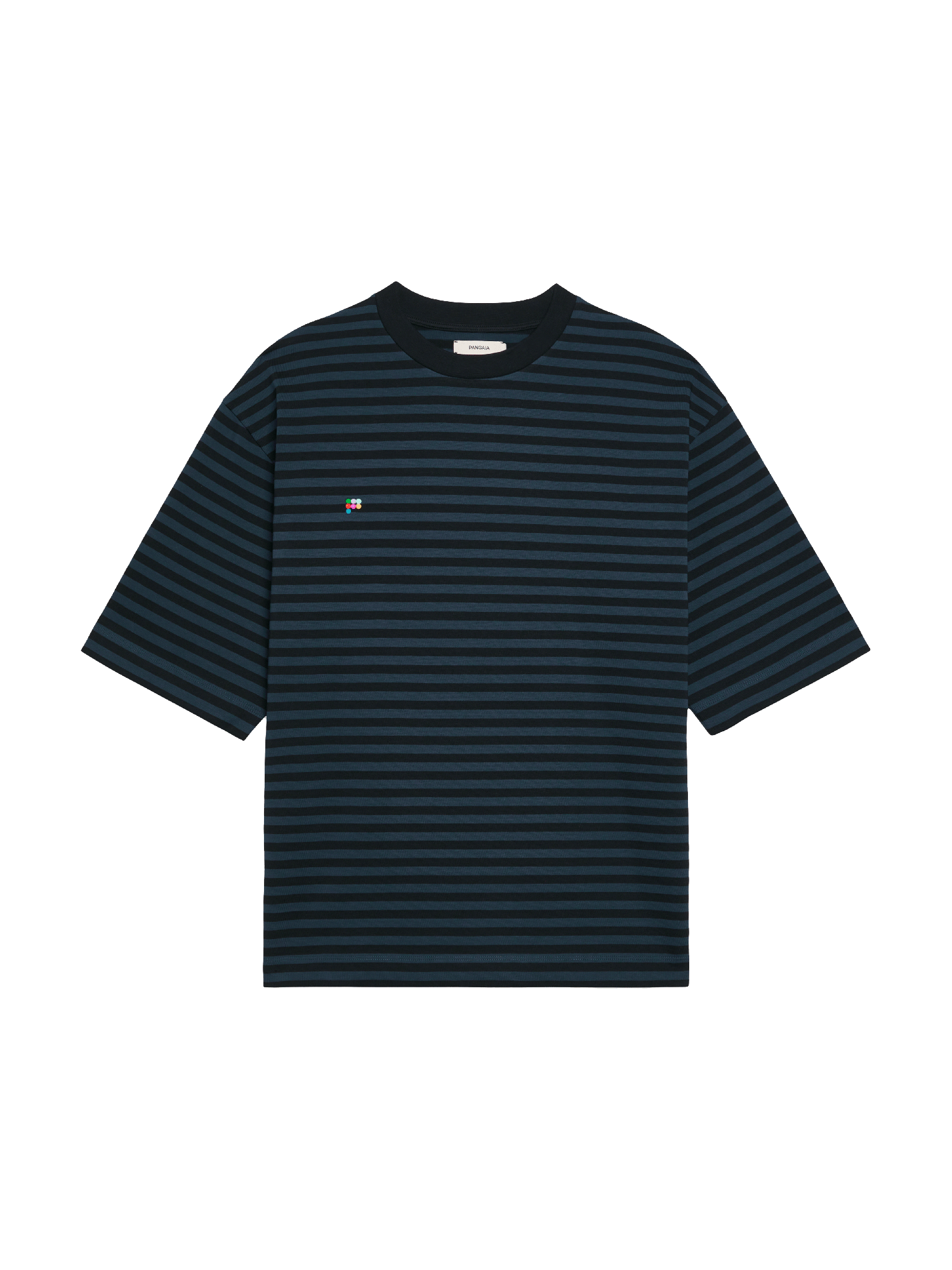 Recycled Cotton Stripe Boxy T-Shirt-packshot-3