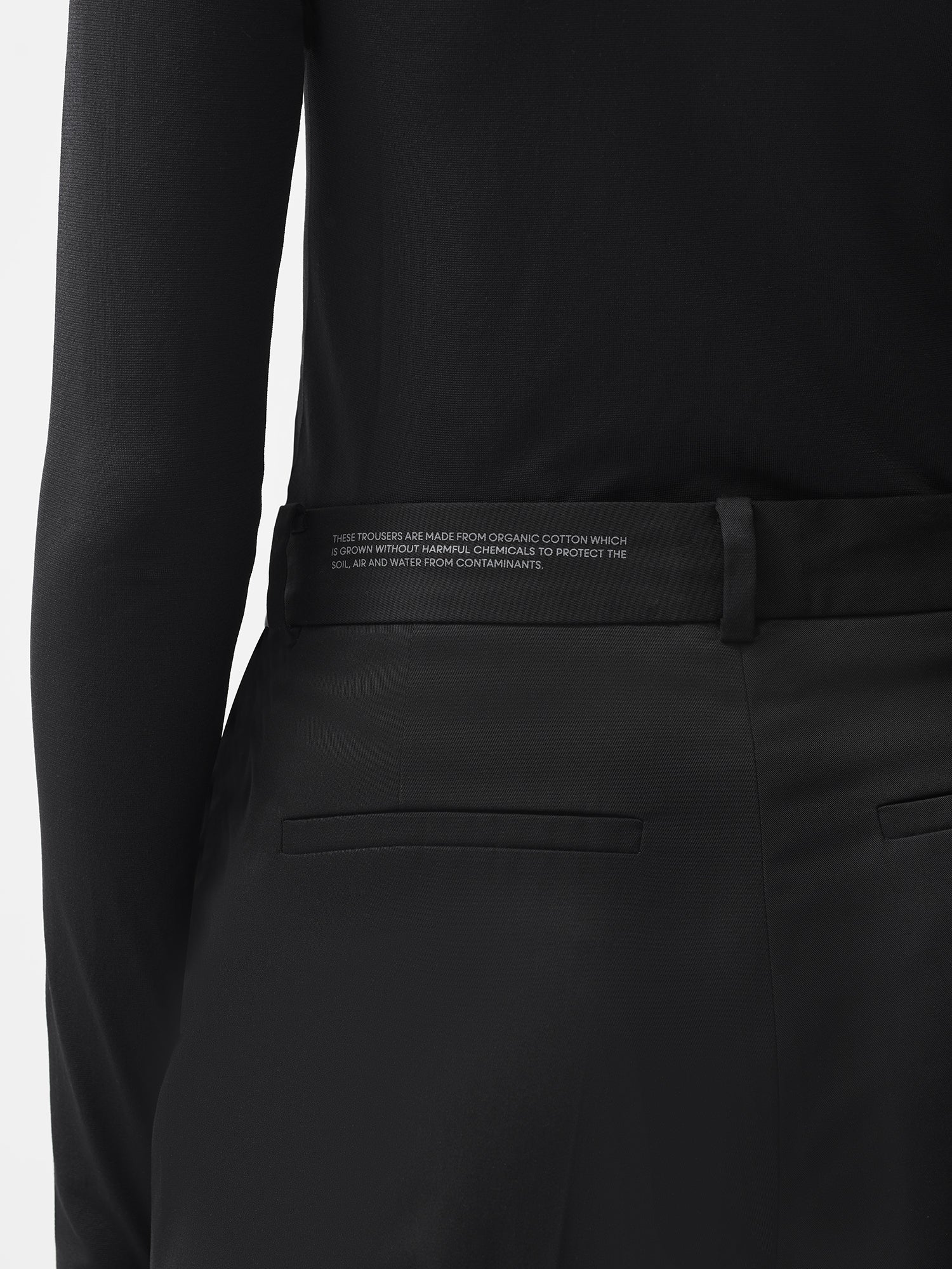 Womens-Cotton-Tailored-Trouser-Black-female-3