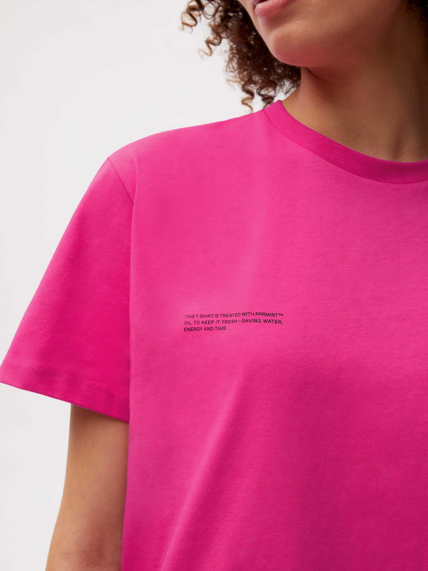 Organic Cotton T Shirt Foxglove Pink Female