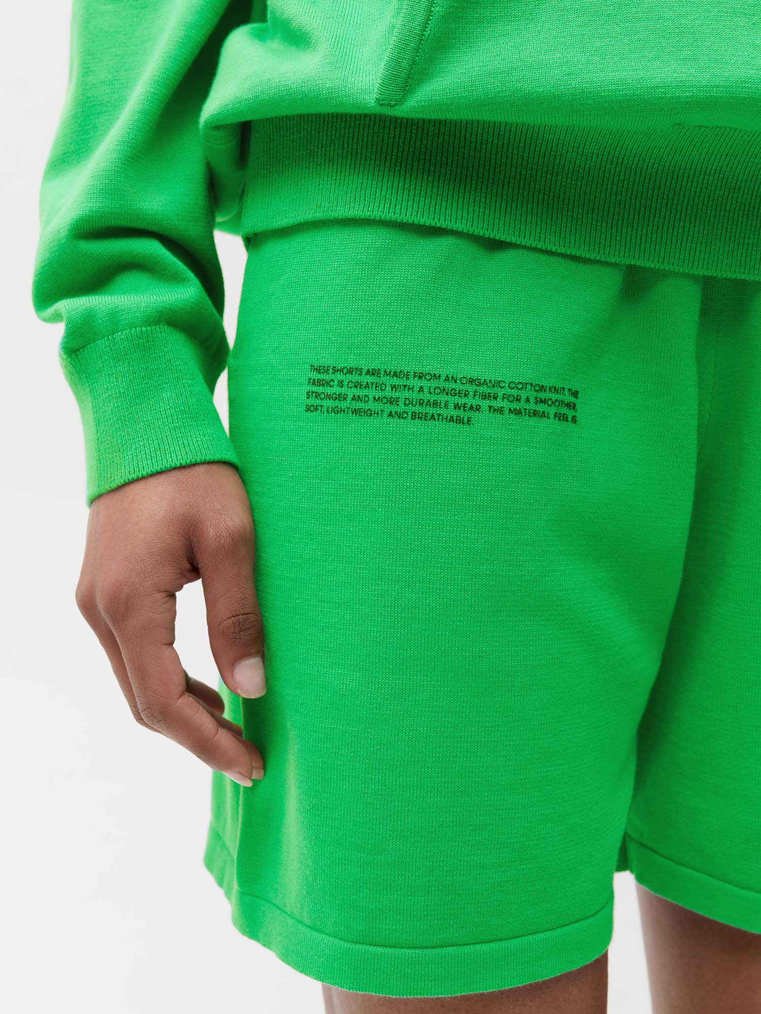 Cotton-Knit-Long-Shorts-Jade-Green-Female-2