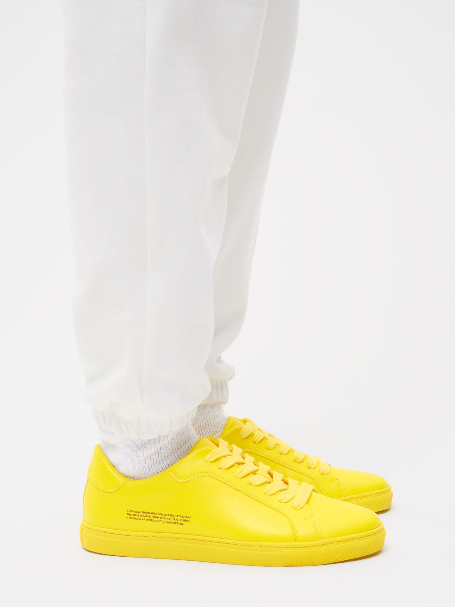 Grape Leather Sneakers Saffron Yellow Female