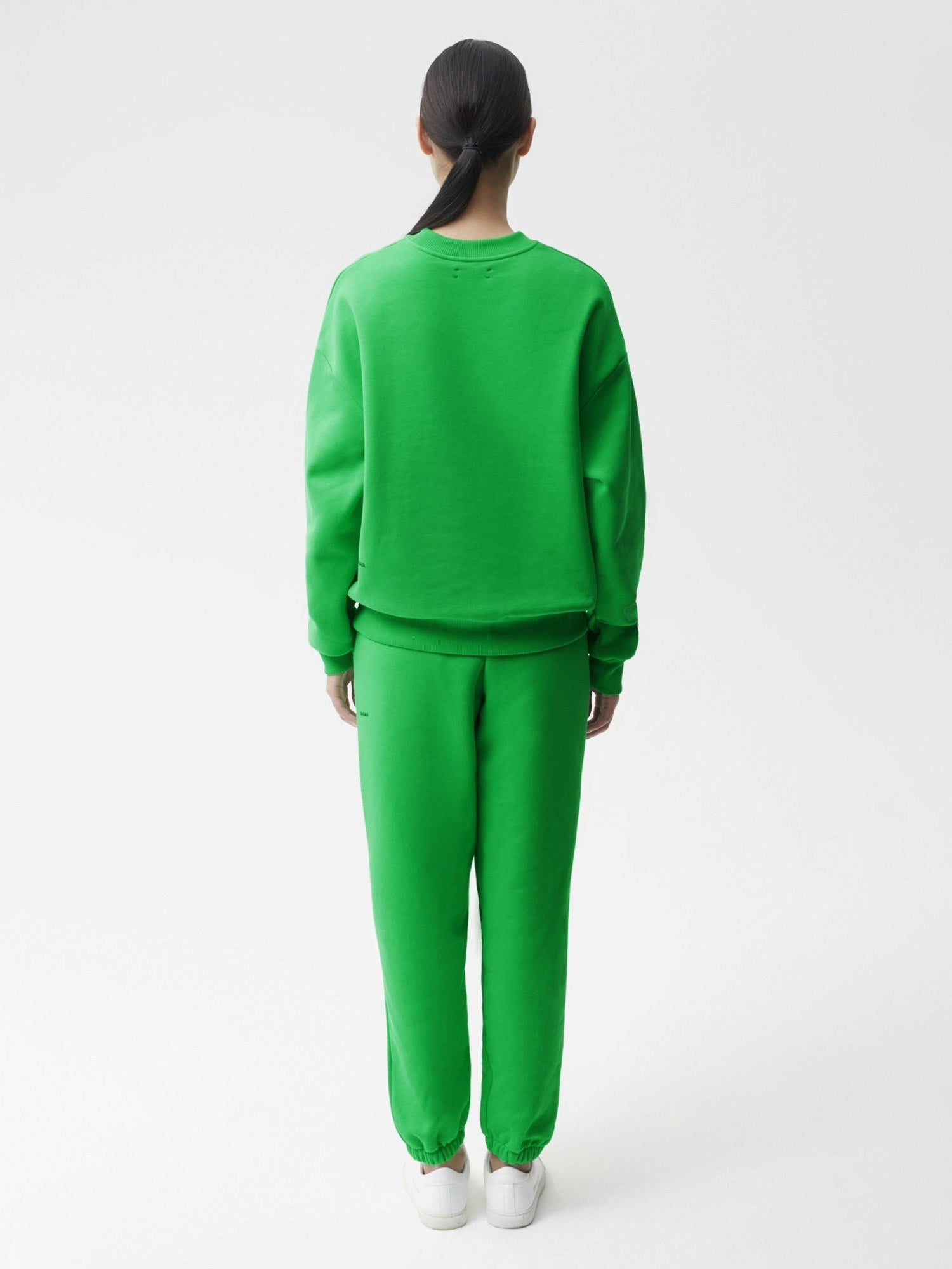 Heavyweight Recycled Cotton Sweatshirt Jade Green-Female-2