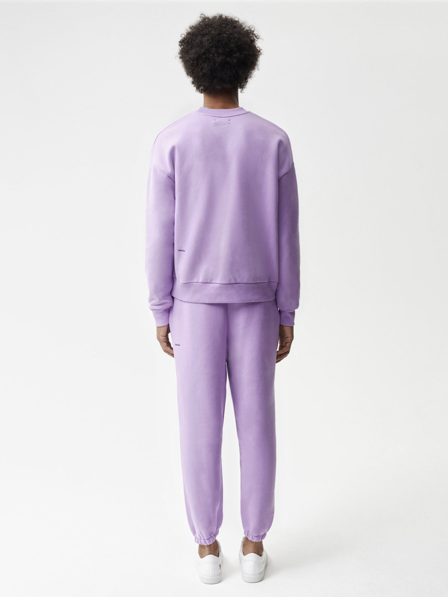 Heavyweight Recycled Cotton Trackpants Orchid Purple Male Model