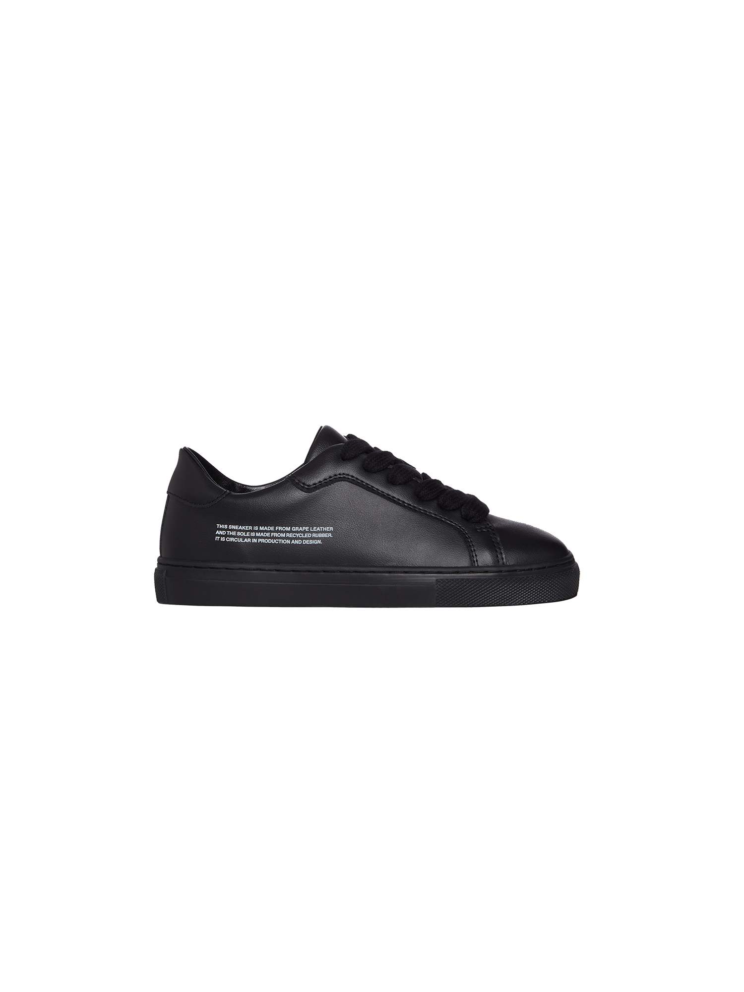 Kids Grape Leather Sneakers—black-packshot-3