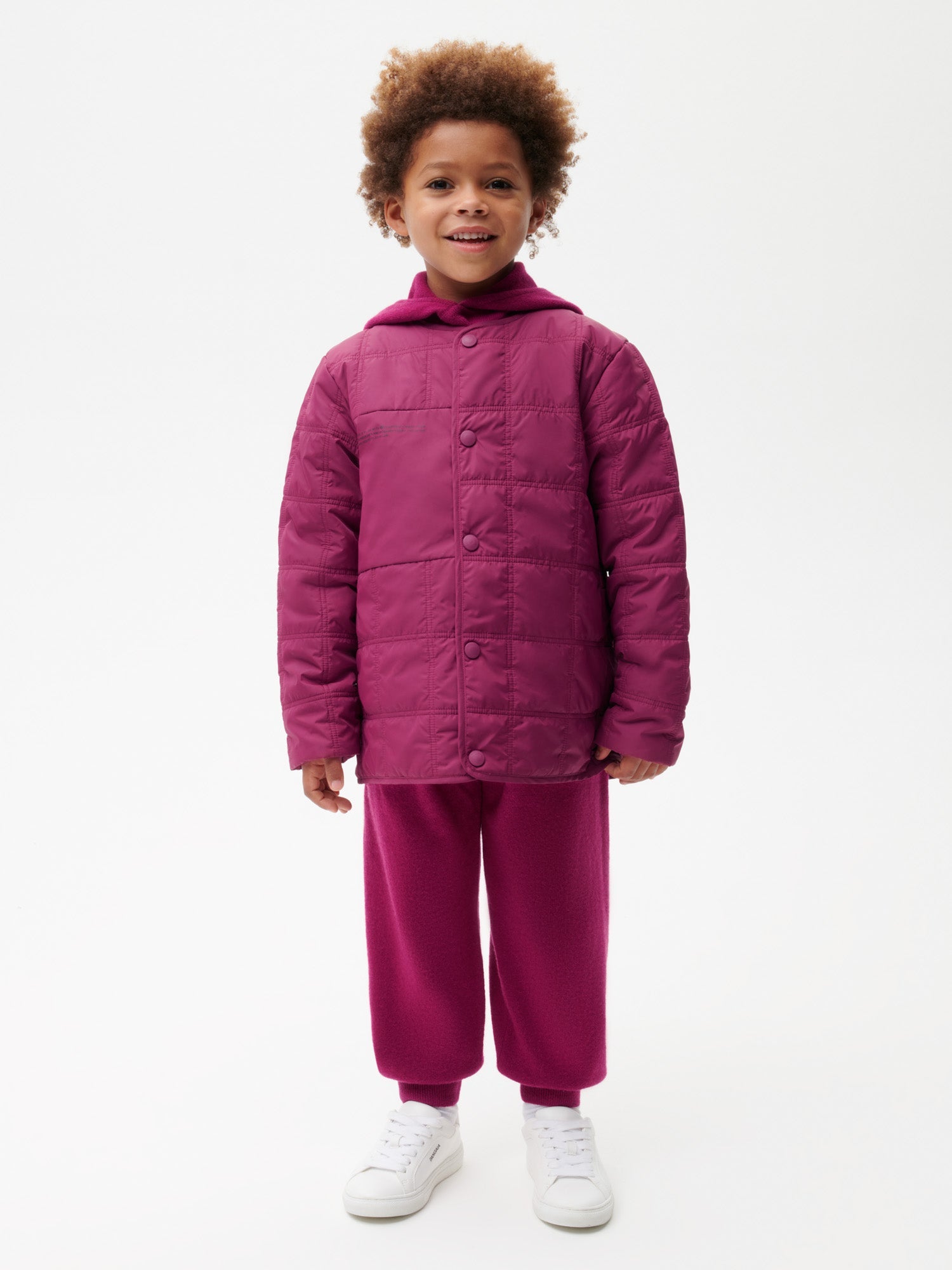 Kids-Recycled-Nylon-NW-FLWRDWN-Quilted-Collarless-Jacket-Plum-Purple-1