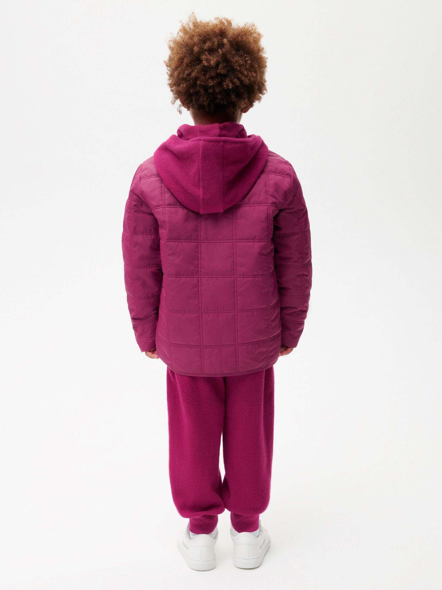 Kids-Recycled-Nylon-NW-FLWRDWN-Quilted-Collarless-Jacket-Plum-Purple-2