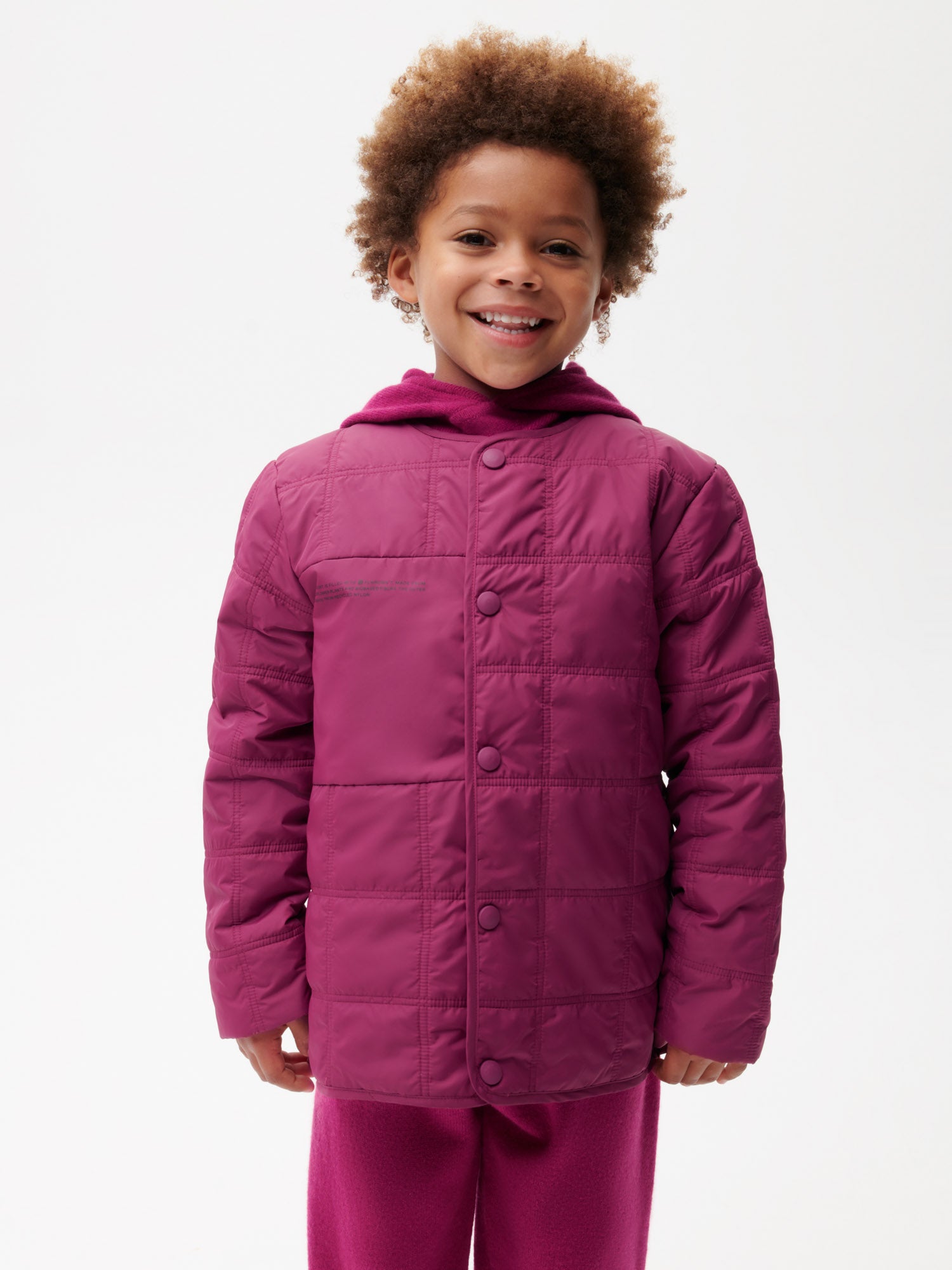 Kids-Recycled-Nylon-NW-FLWRDWN-Quilted-Collarless-Jacket-Plum-Purple-4