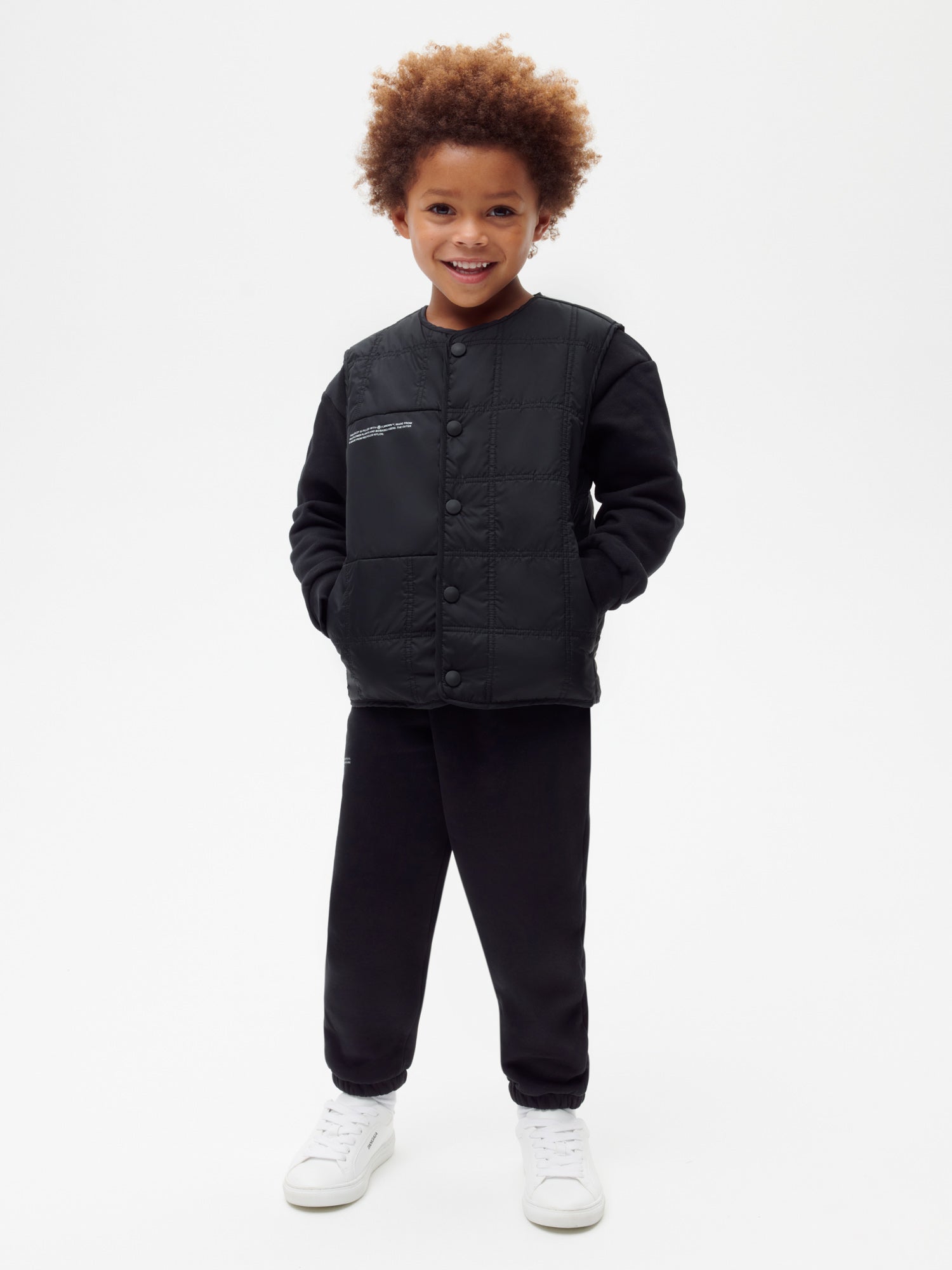    Kids-Recycled-Nylon-NW-FLWRDWN-Quilted-Gilet-Black-1