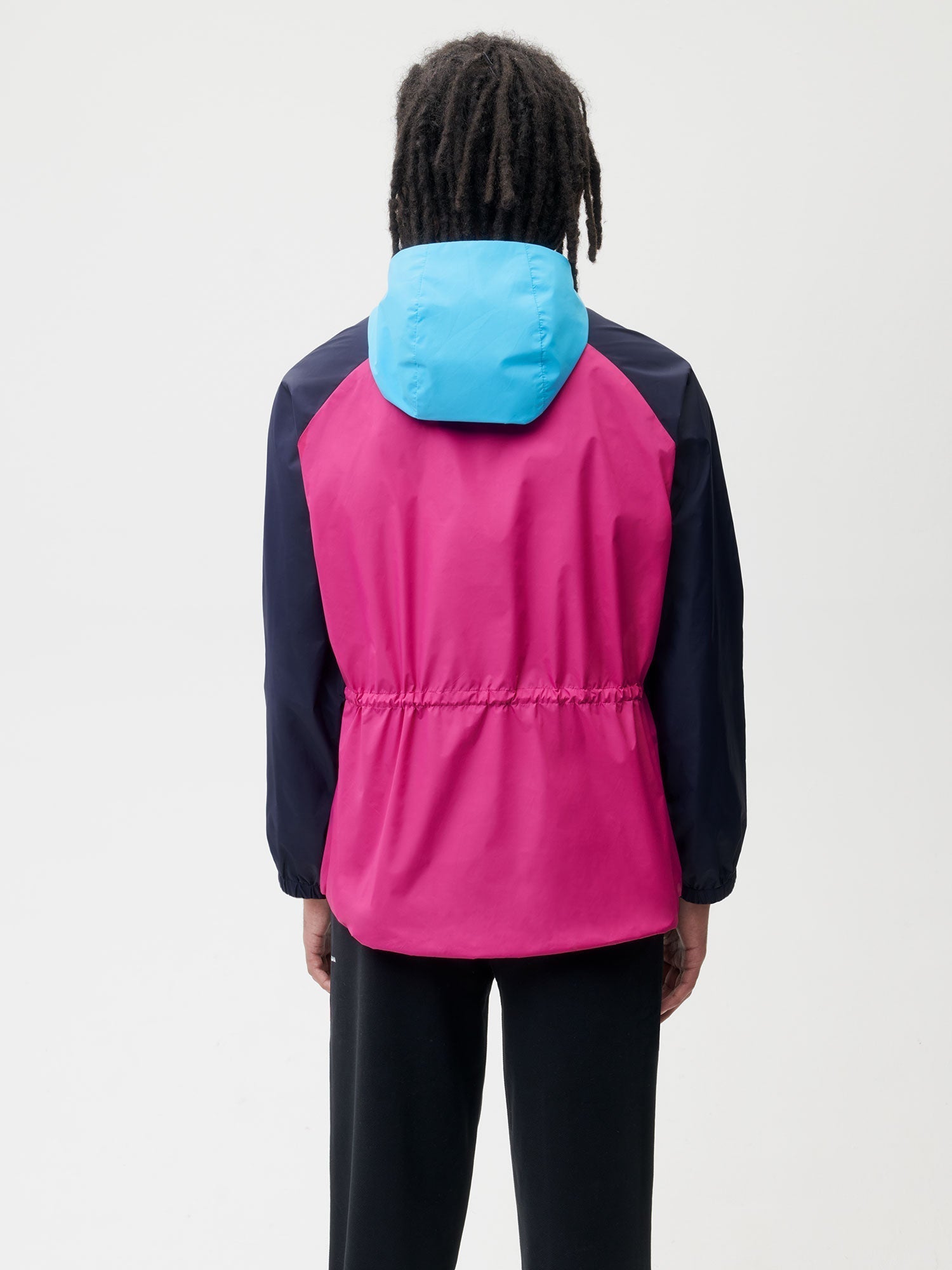 Nylon Colour Block Jacket Foxglove Pink Male