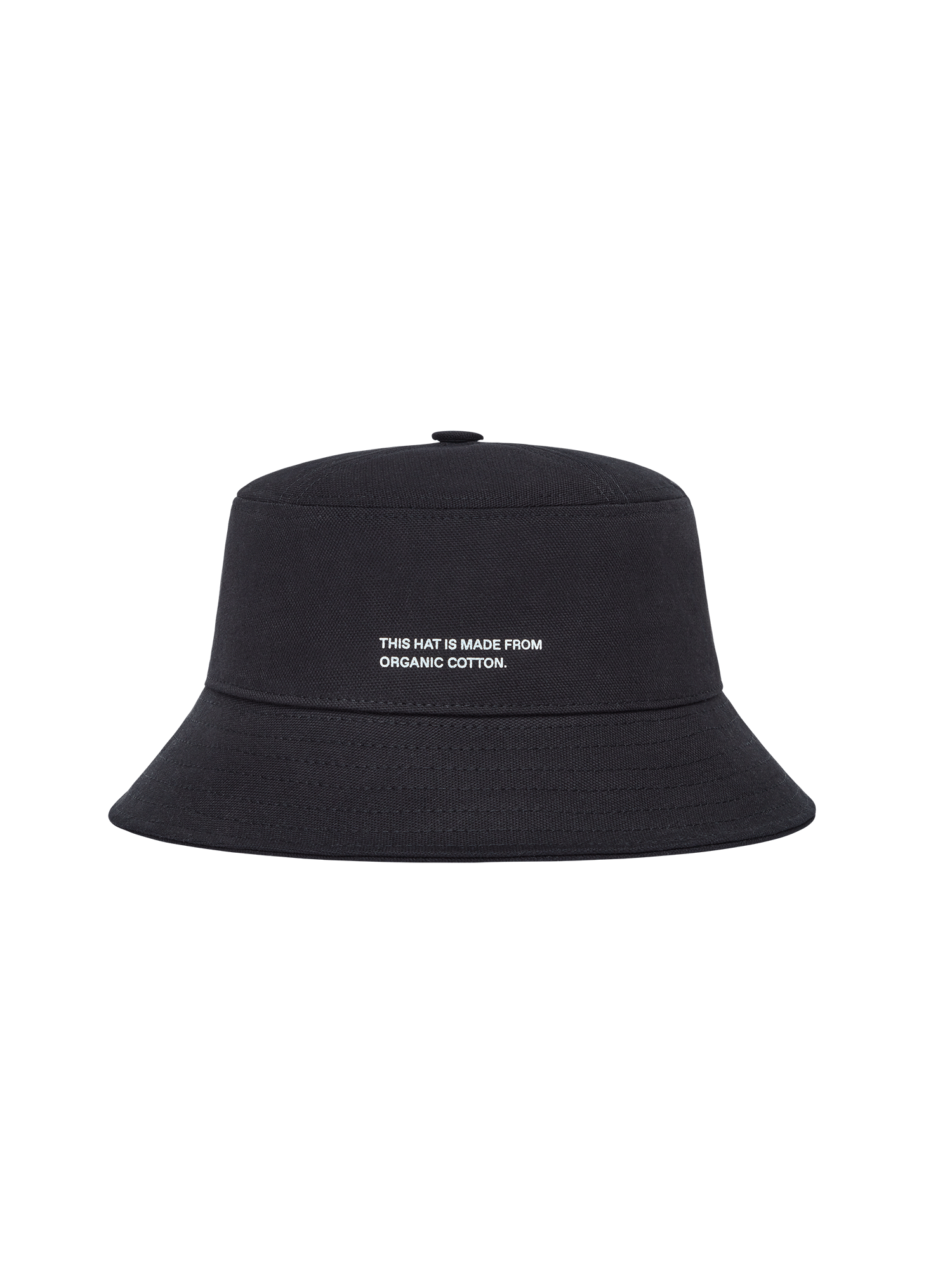 Organic Cotton Bucket Hat—black-packshot-3