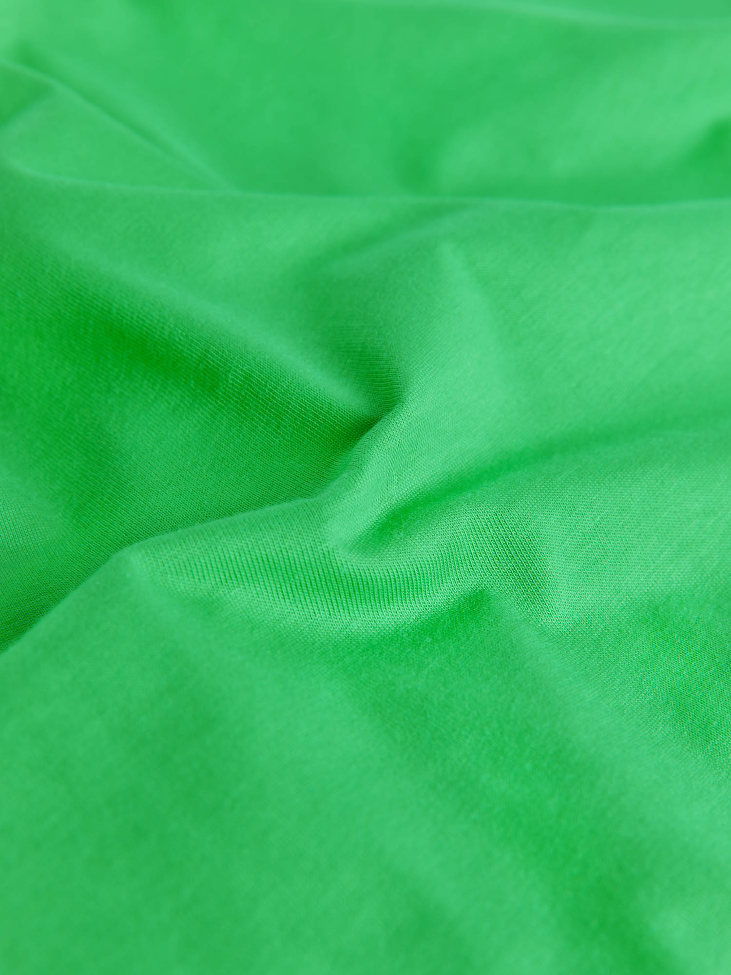Organic Cotton Cropped Shoulder T Shirt Jade Green
