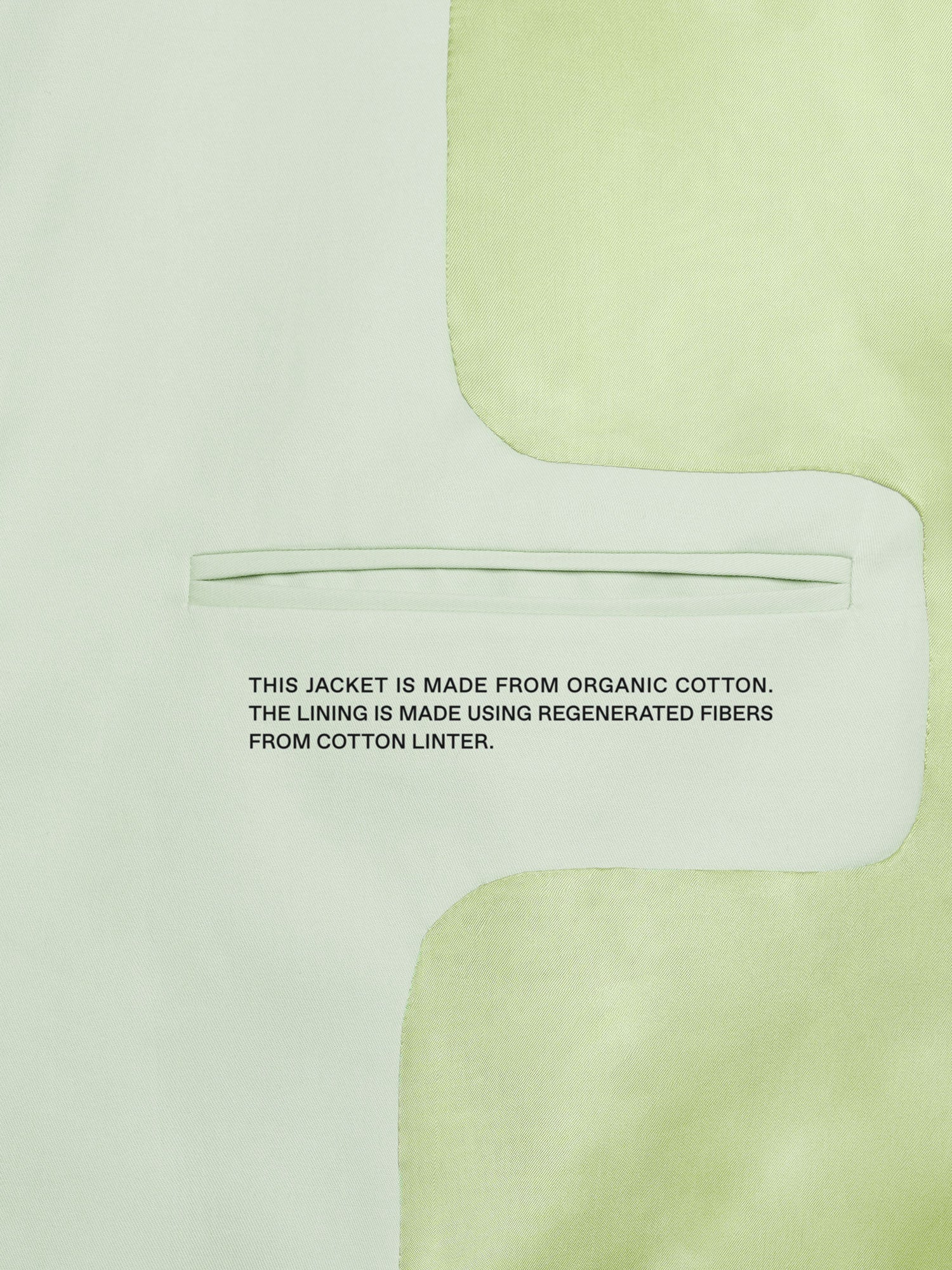 Organic Cotton Oversized Tailored Jacket Pistachio