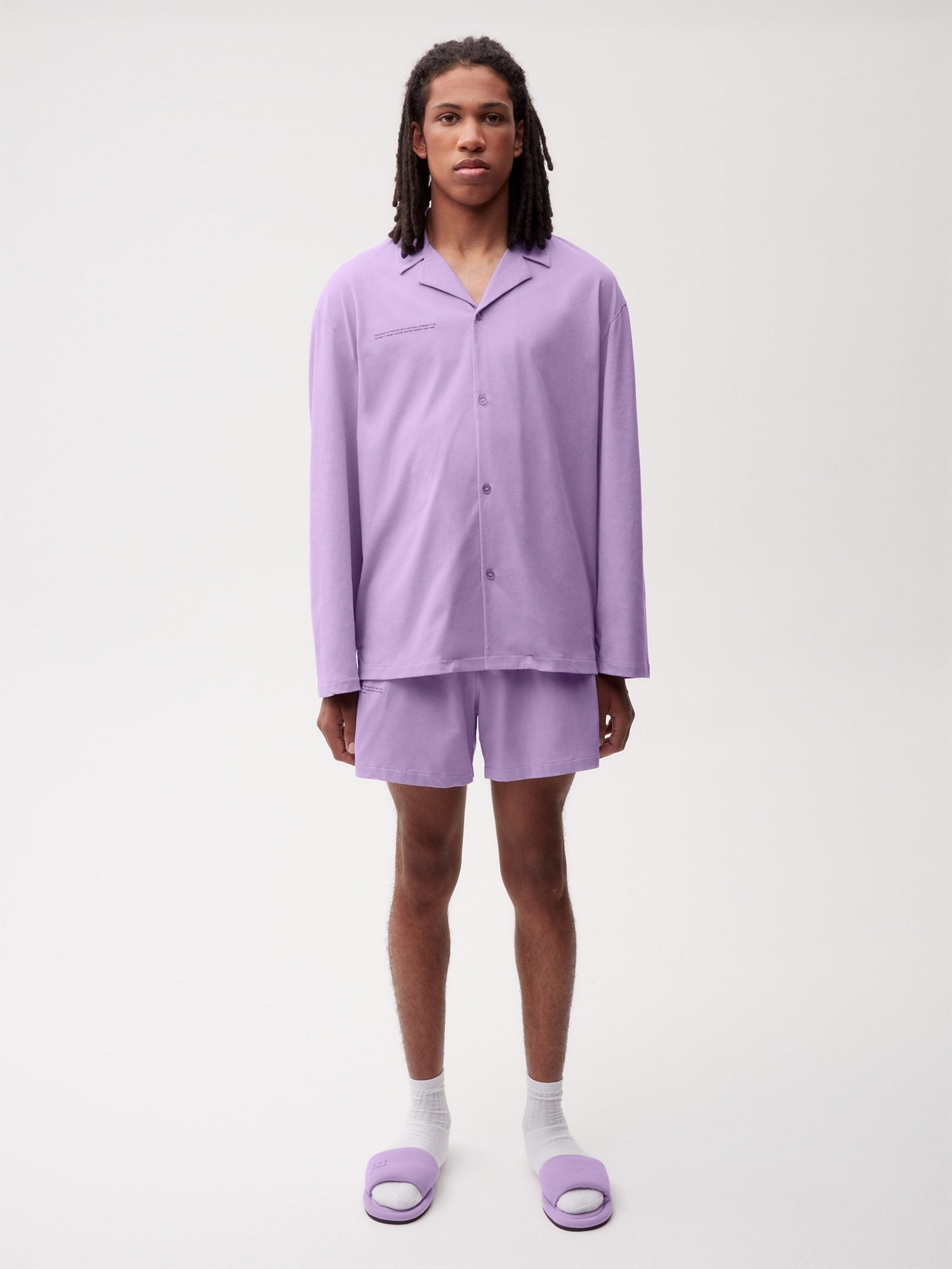 Organic Cotton Pajama Short Orchid Purple Male