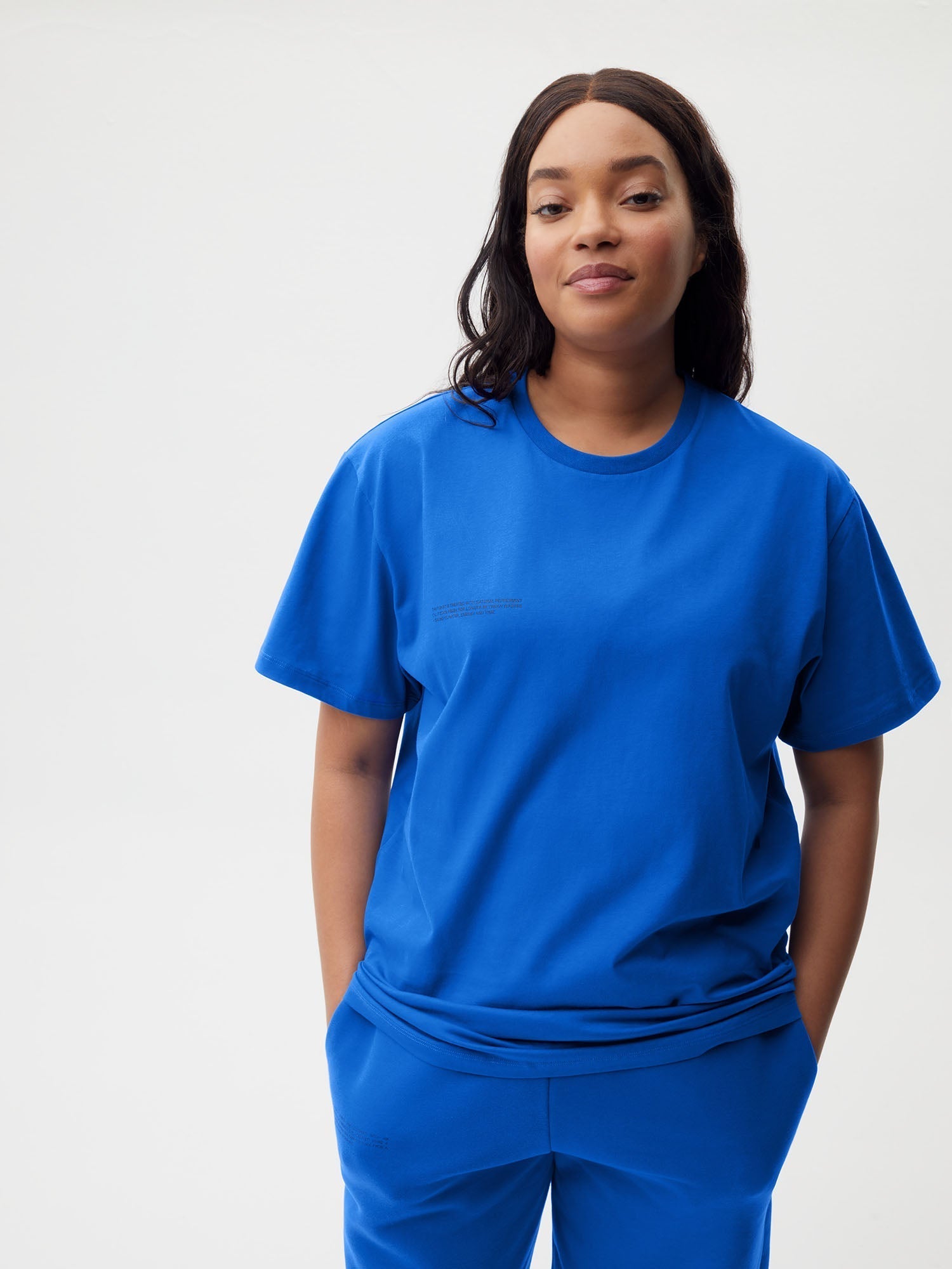 Organic Cotton T-shirt Core—cobalt blue female