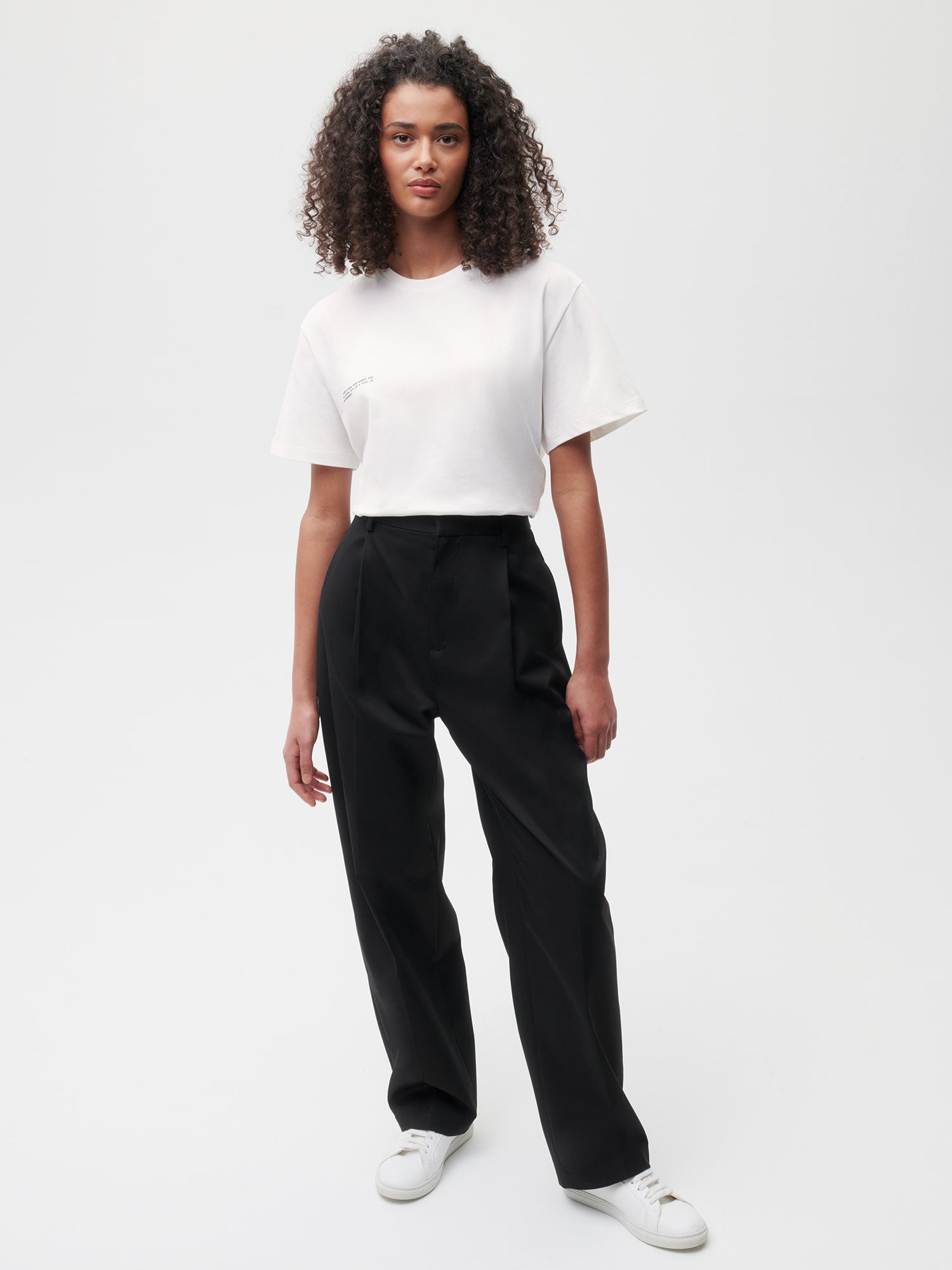 Organic Cotton Tailored Trouser Black Female