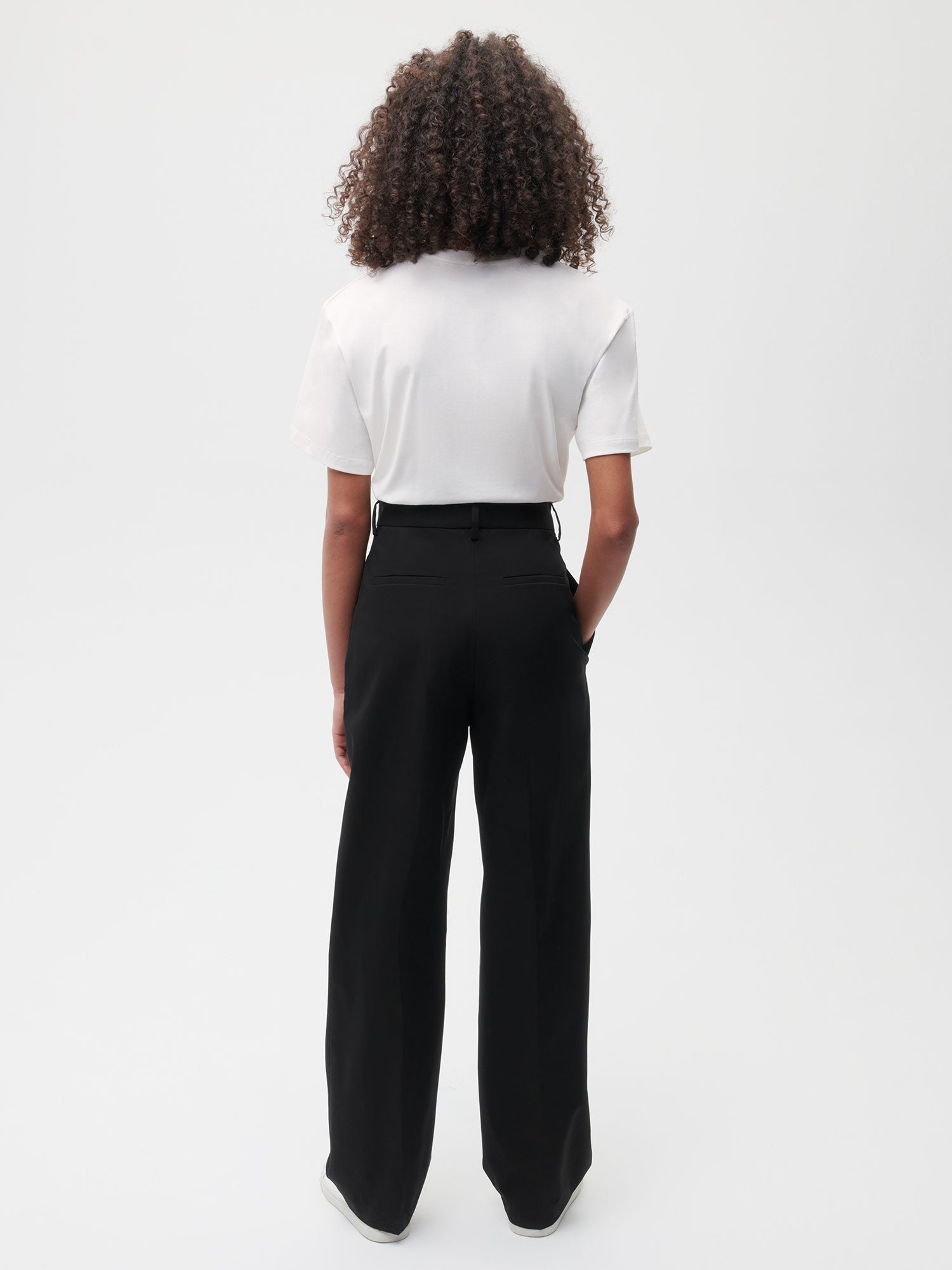 Organic Cotton Tailored Trouser Black Female