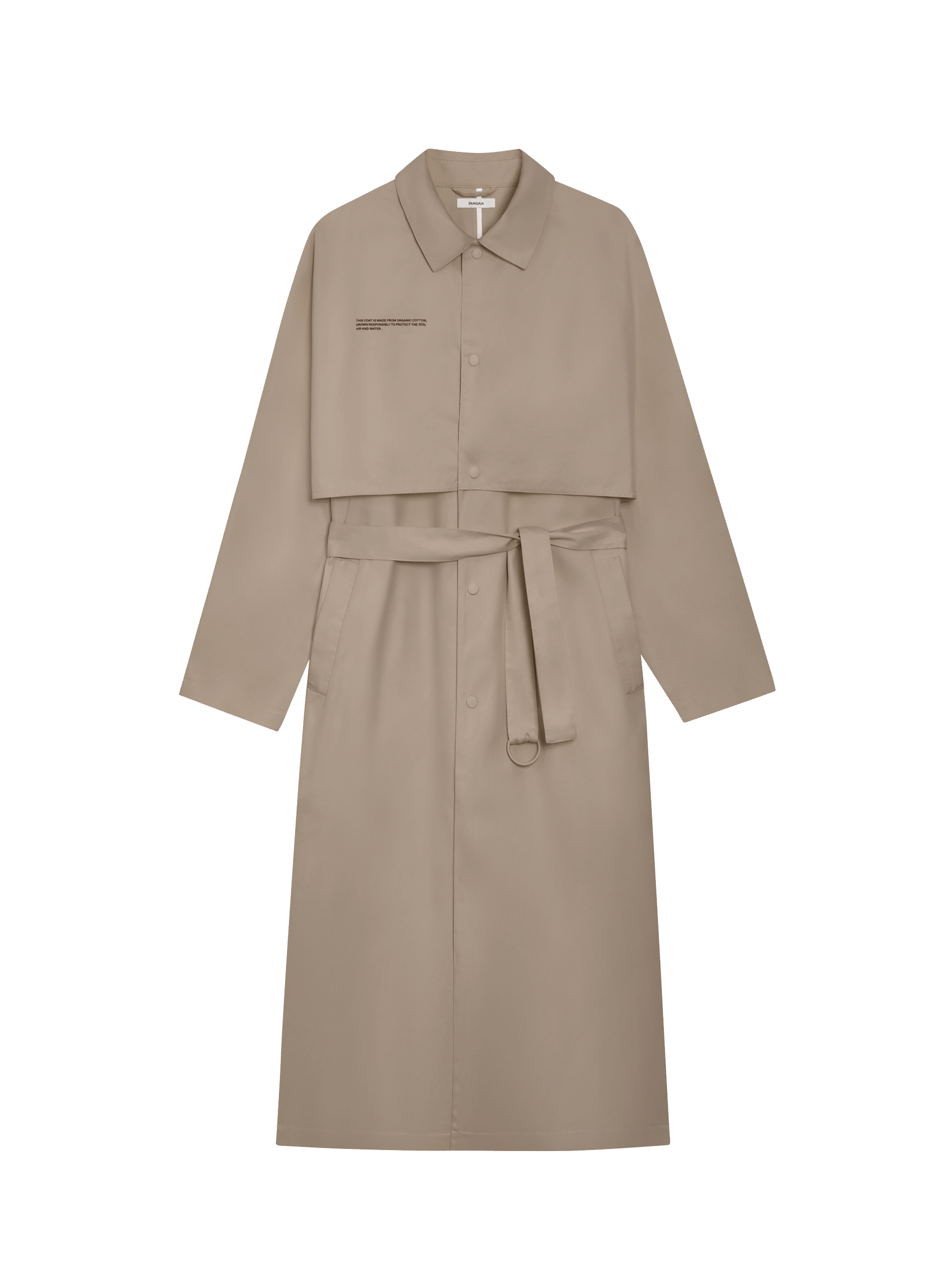 Organic Cotton Trench Coat—taupe-tall-packshot-3