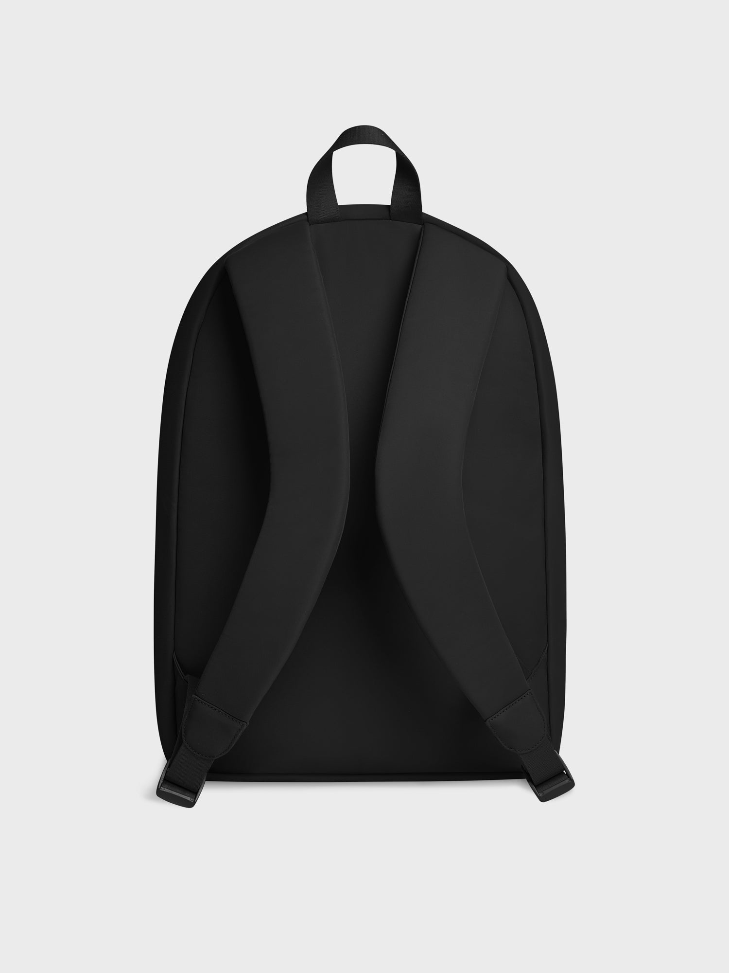 Padded Nylon Backpack Black