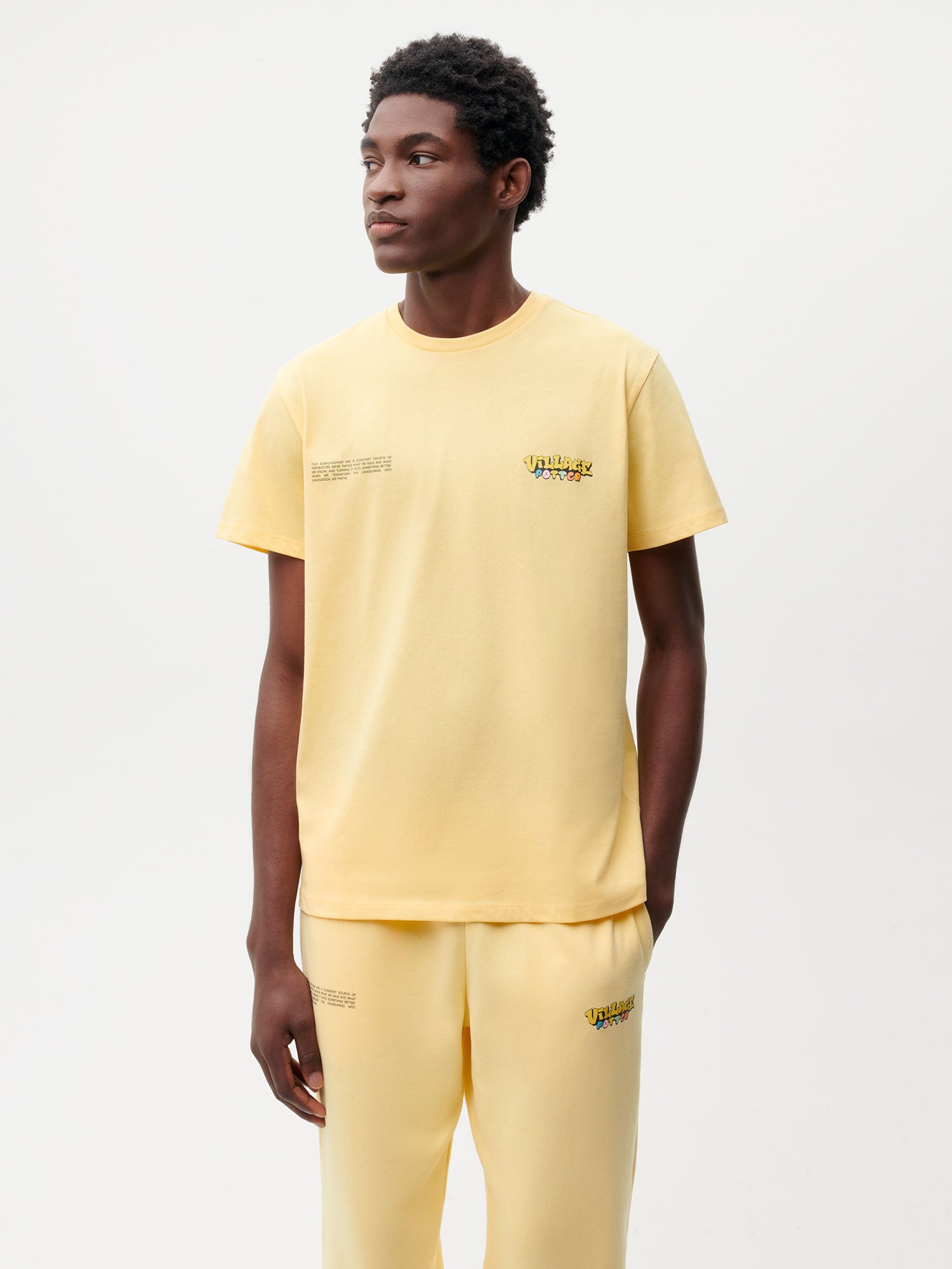 Pangaia-Roberto-Lugo-T-Shirt-Dominos-Graphic-Buttercup-Yellow-Male-1