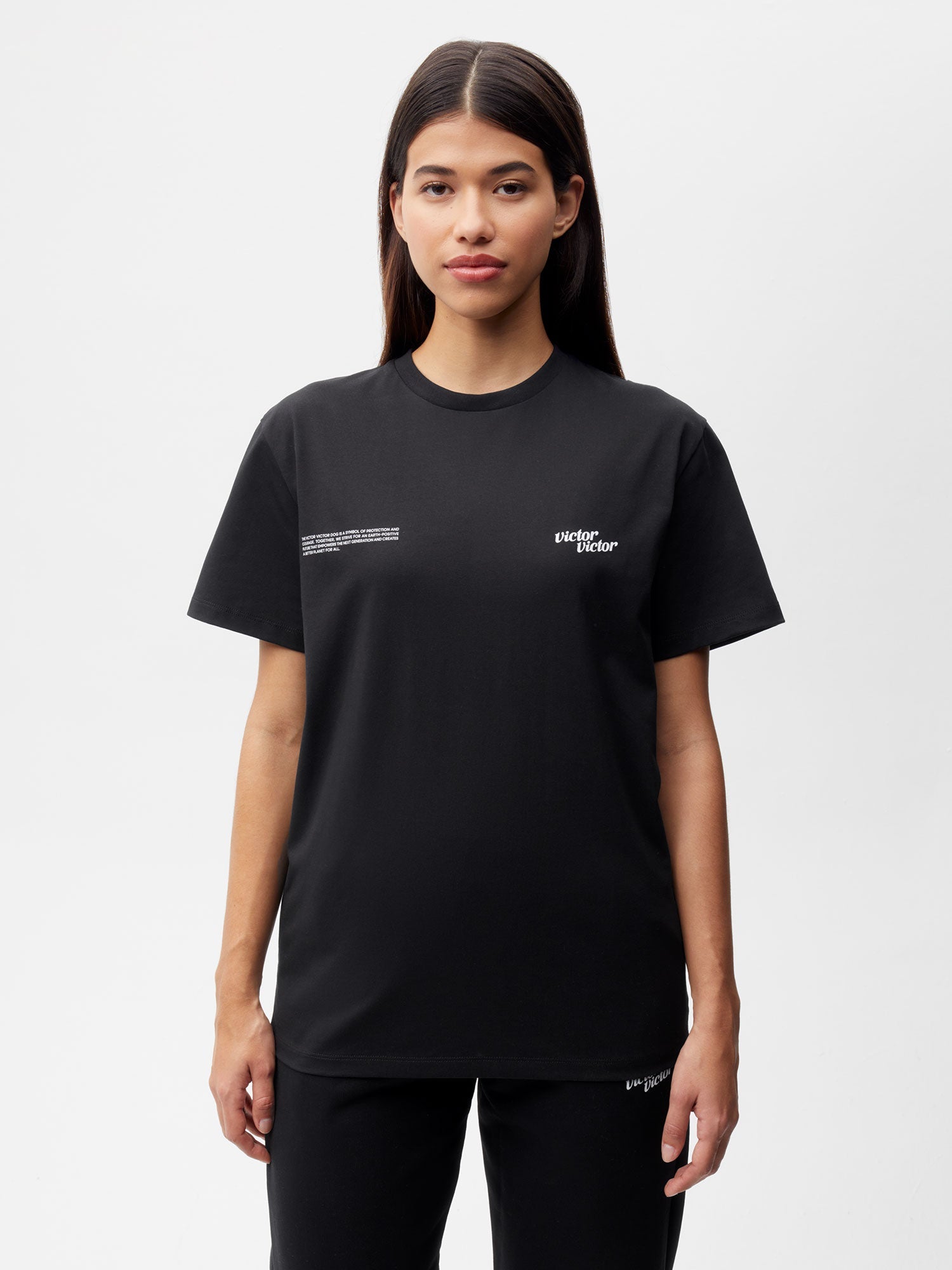Pangaia-VictorVictor-Organic-Cotton-T-Shirt-Revised-Dog-Face-Black-Female-1