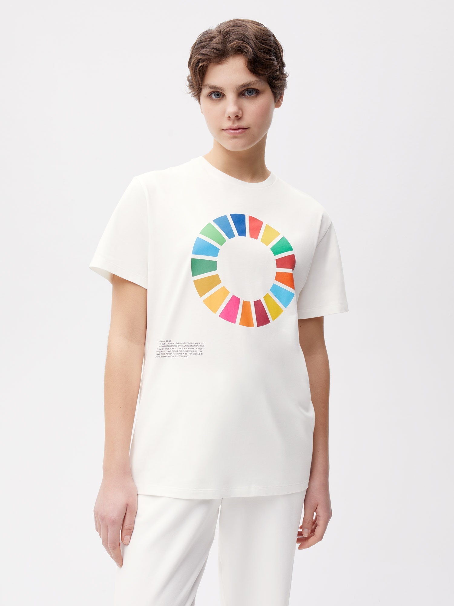 Pangaia X SDGS Organic Cotton T Shirt Off White Female