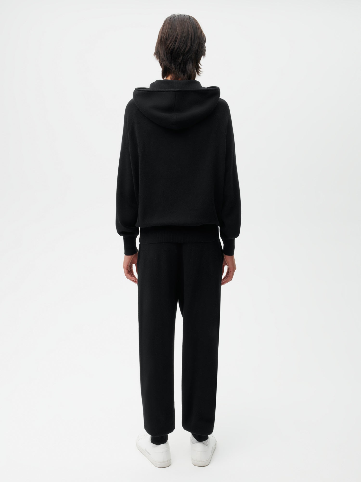 Recycled Cashmere Track Pants—black male