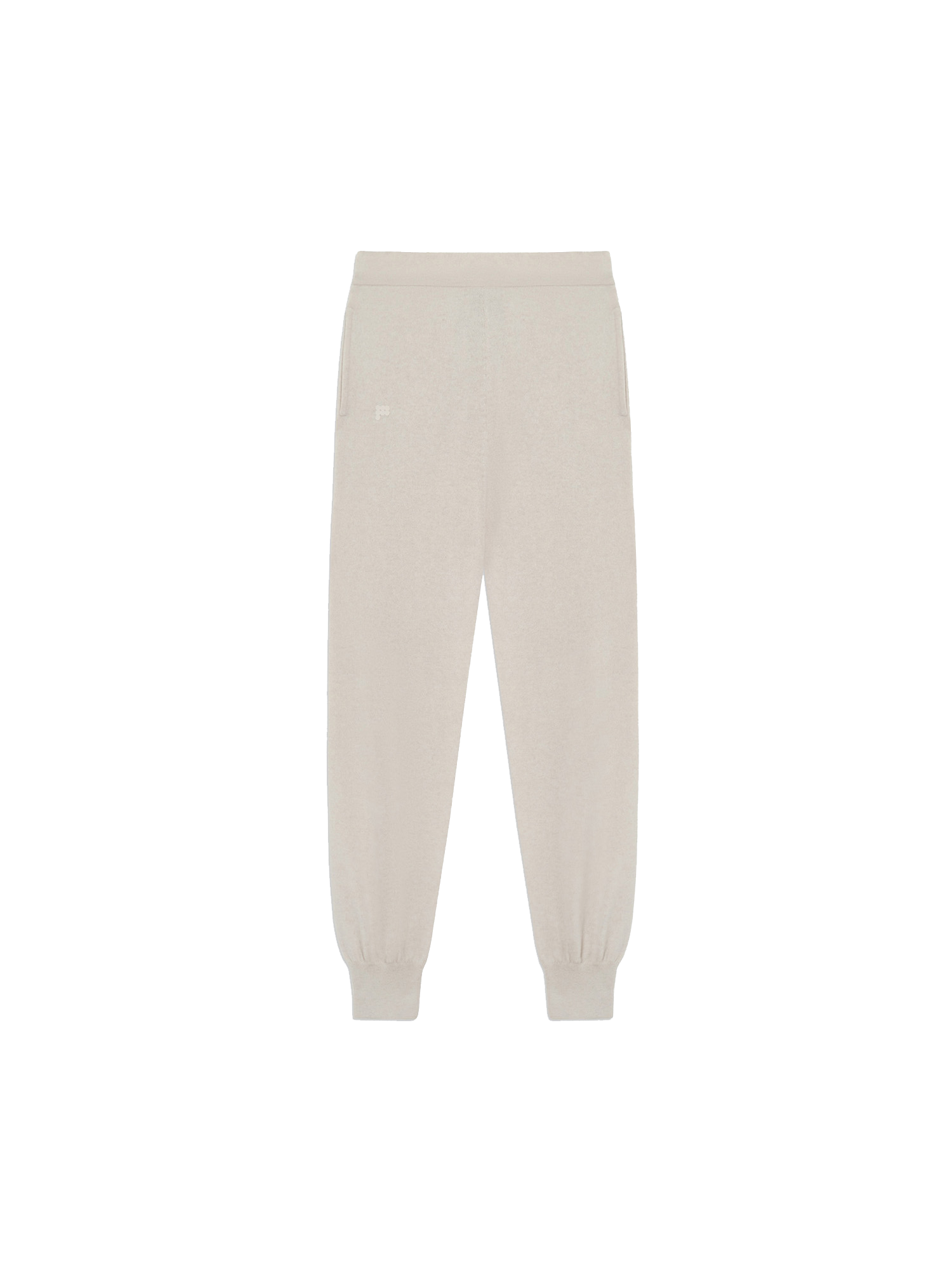 Recycled Cashmere Track Pants—oatmeal-packshot-3