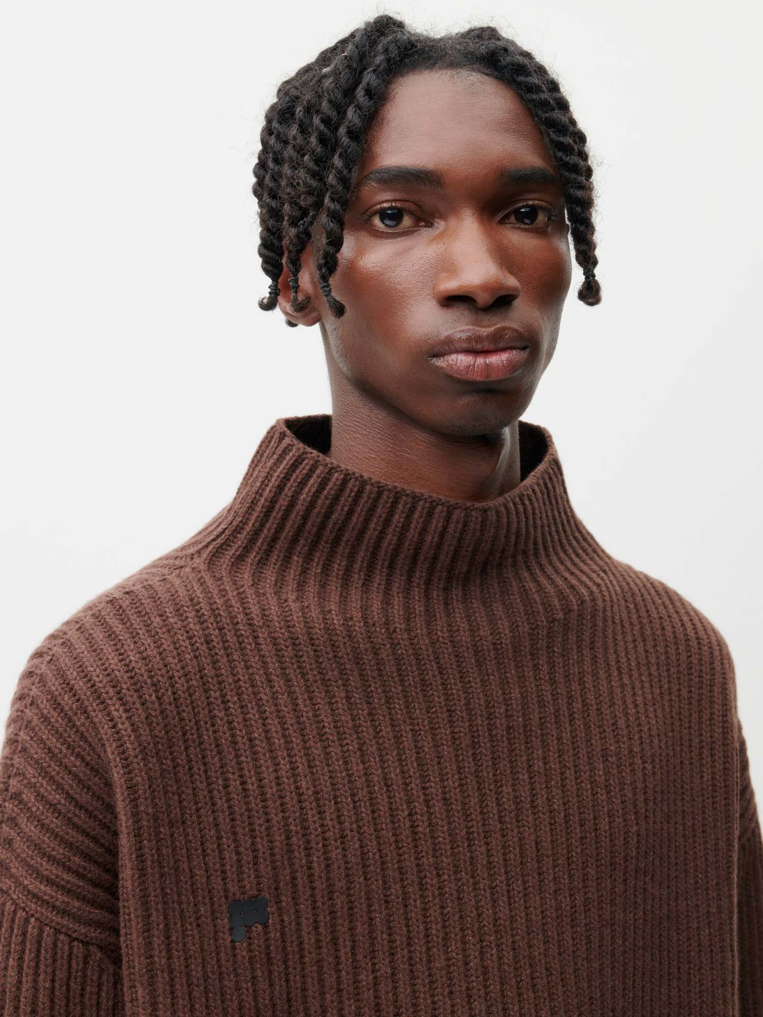 Recycled-Cashmere-Funnel-Neck-Jumper-Chestnut-Brown-Male-2