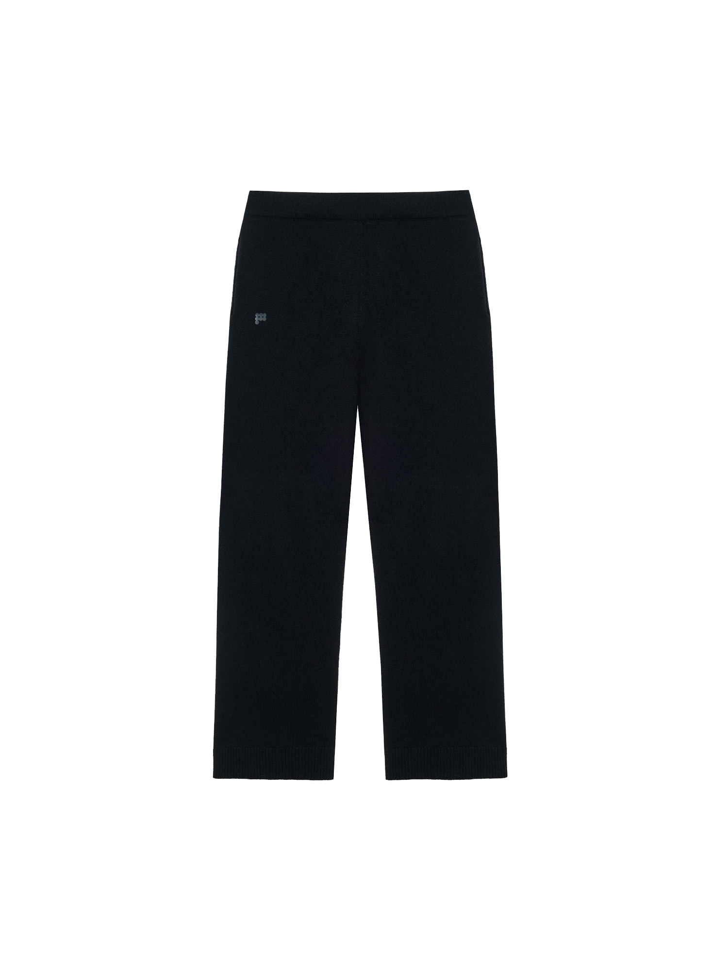 Recycled Cashmere Loose Track Pants‚Äîblack-packshot-3