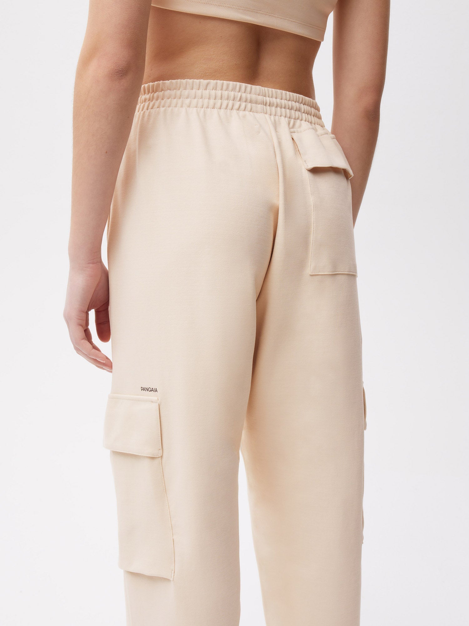 Recycled Cotton Cargo Pants Sand Female