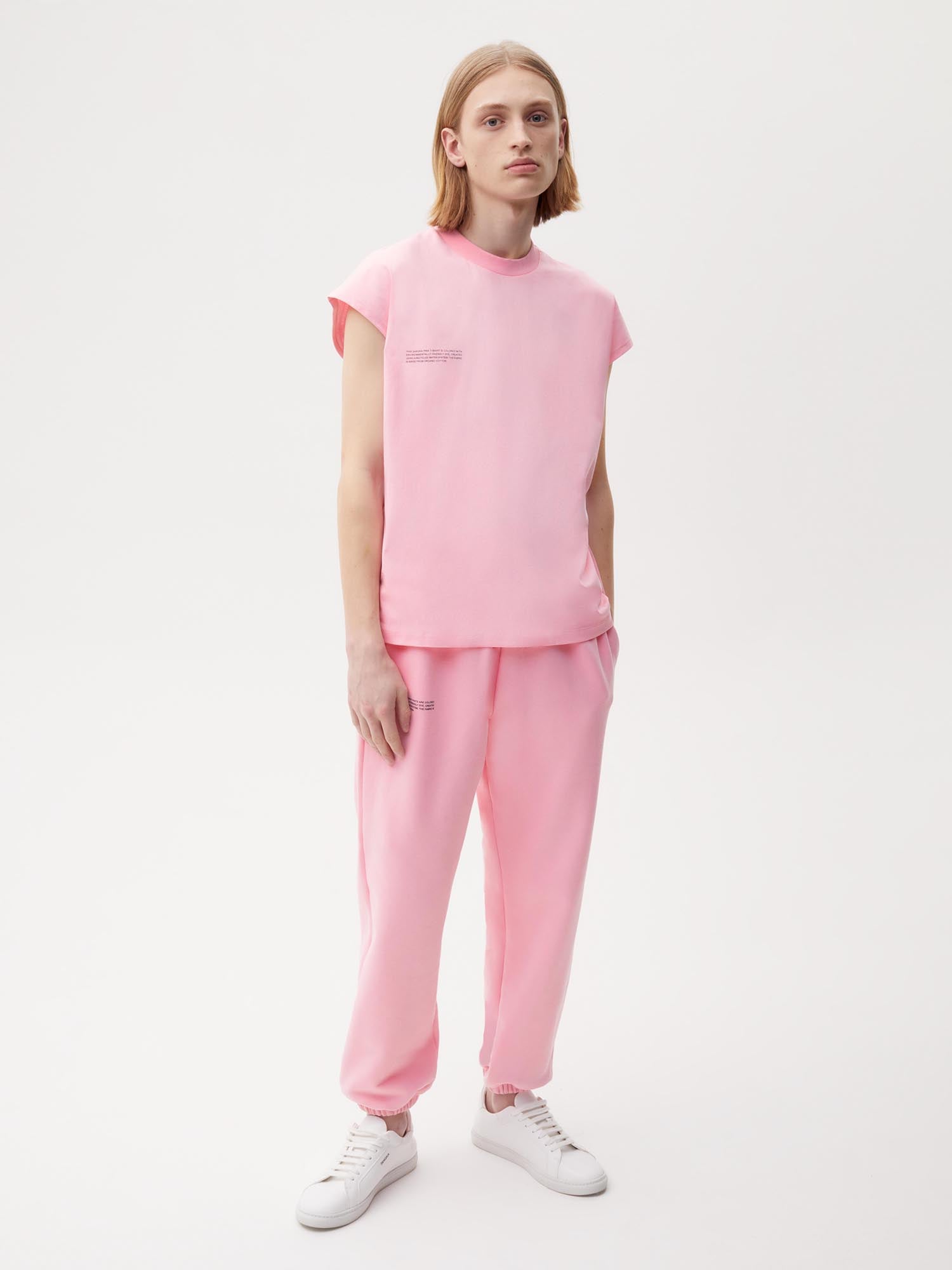 PPRMINT Organic Cotton Cropped Shoulder T-shirt SS22—sakura pink male