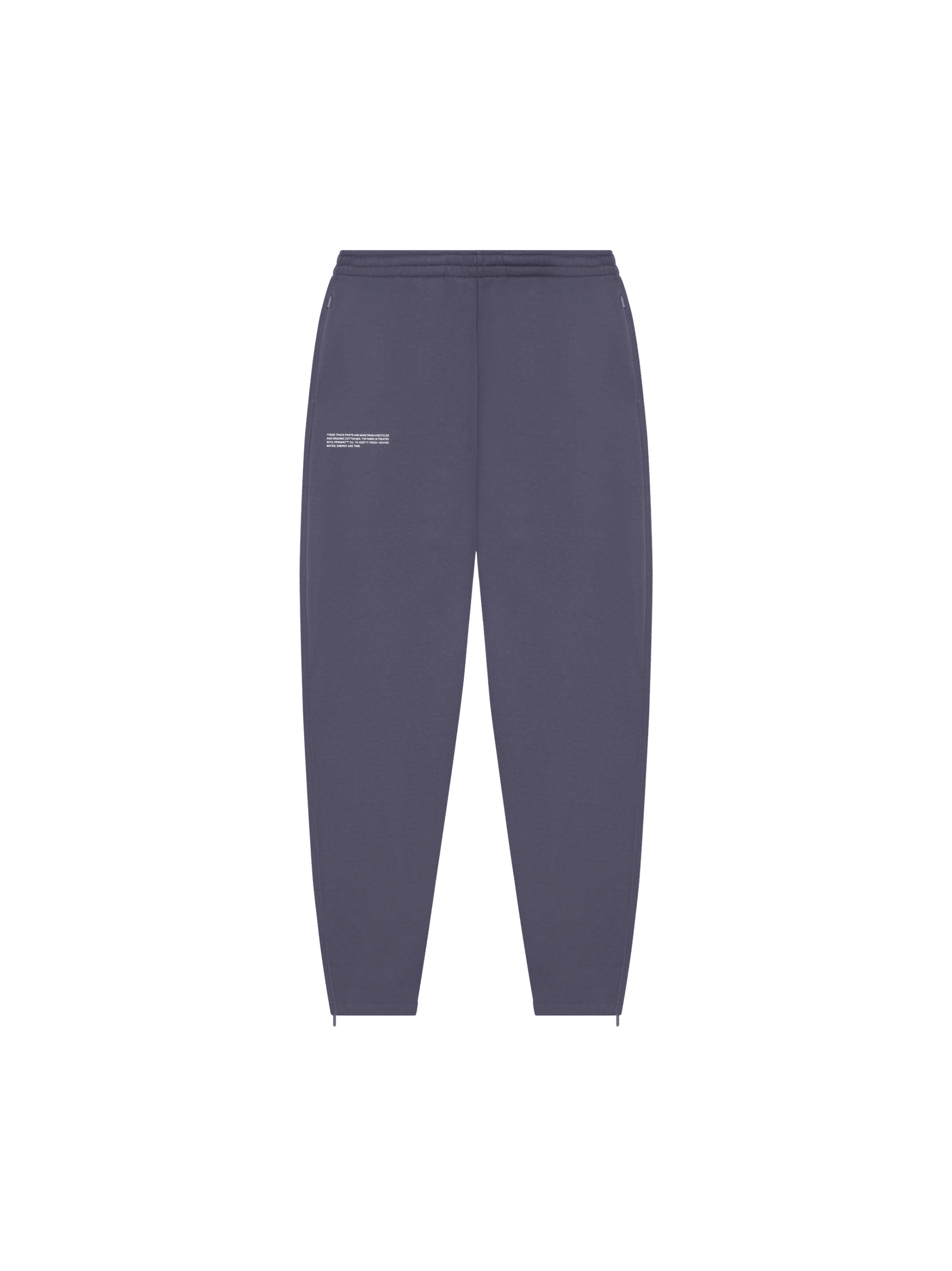 Recycled Cotton Tapered Track Pants—slate blue-packshot-3