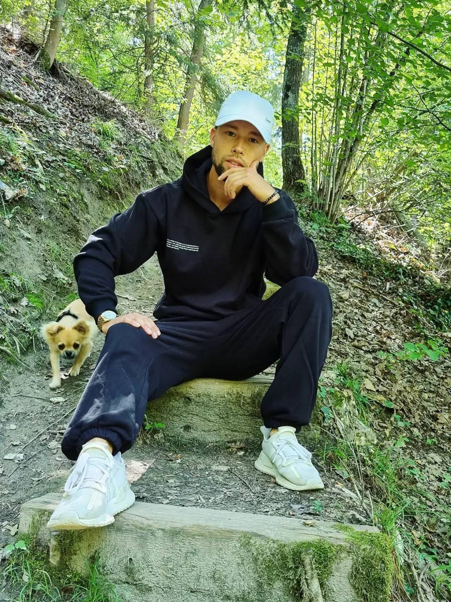 Black tracksuit instagram image