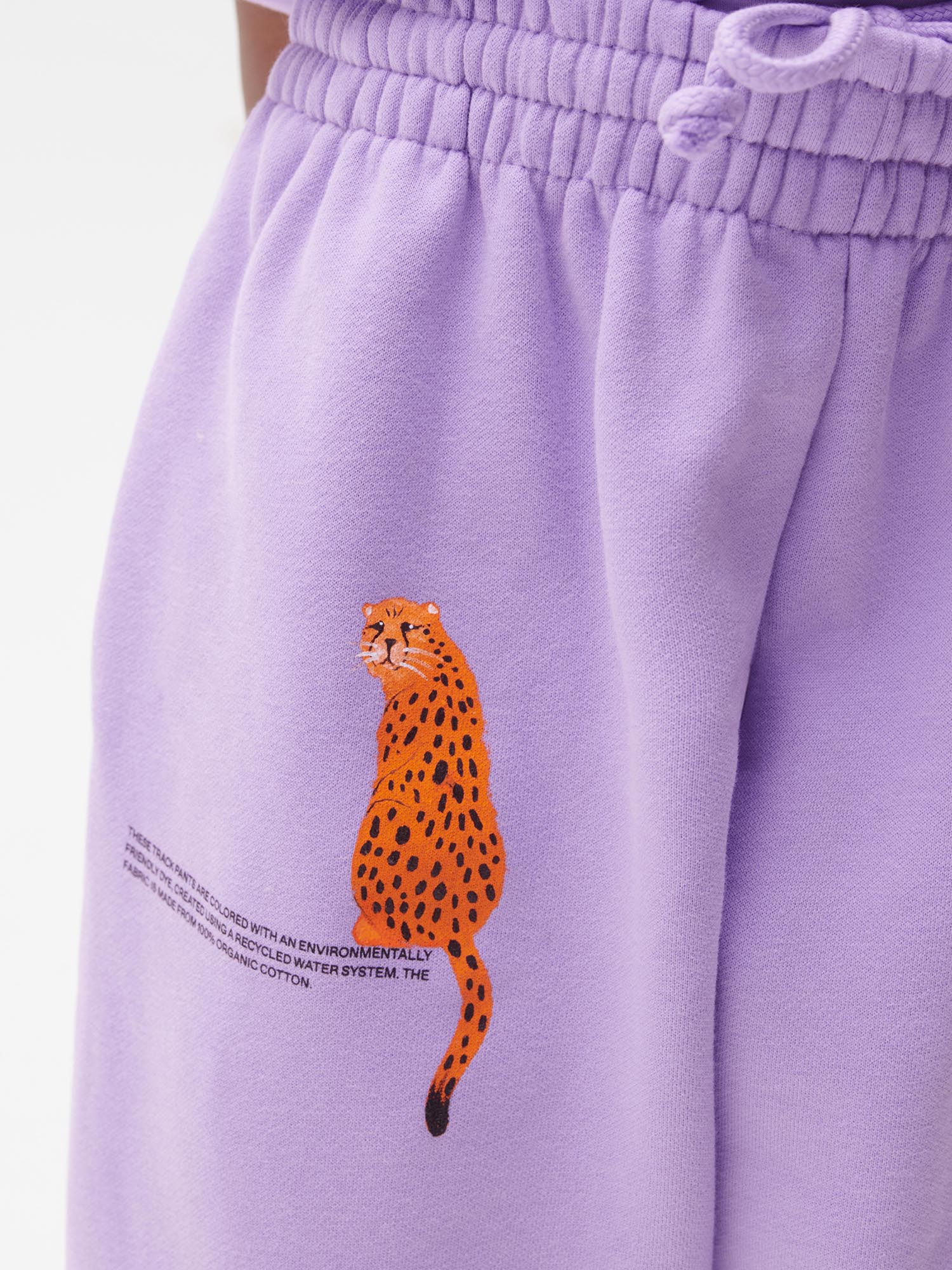 WAHP Saharan Cheetah Organic Cotton Track Pants Orchid Purple